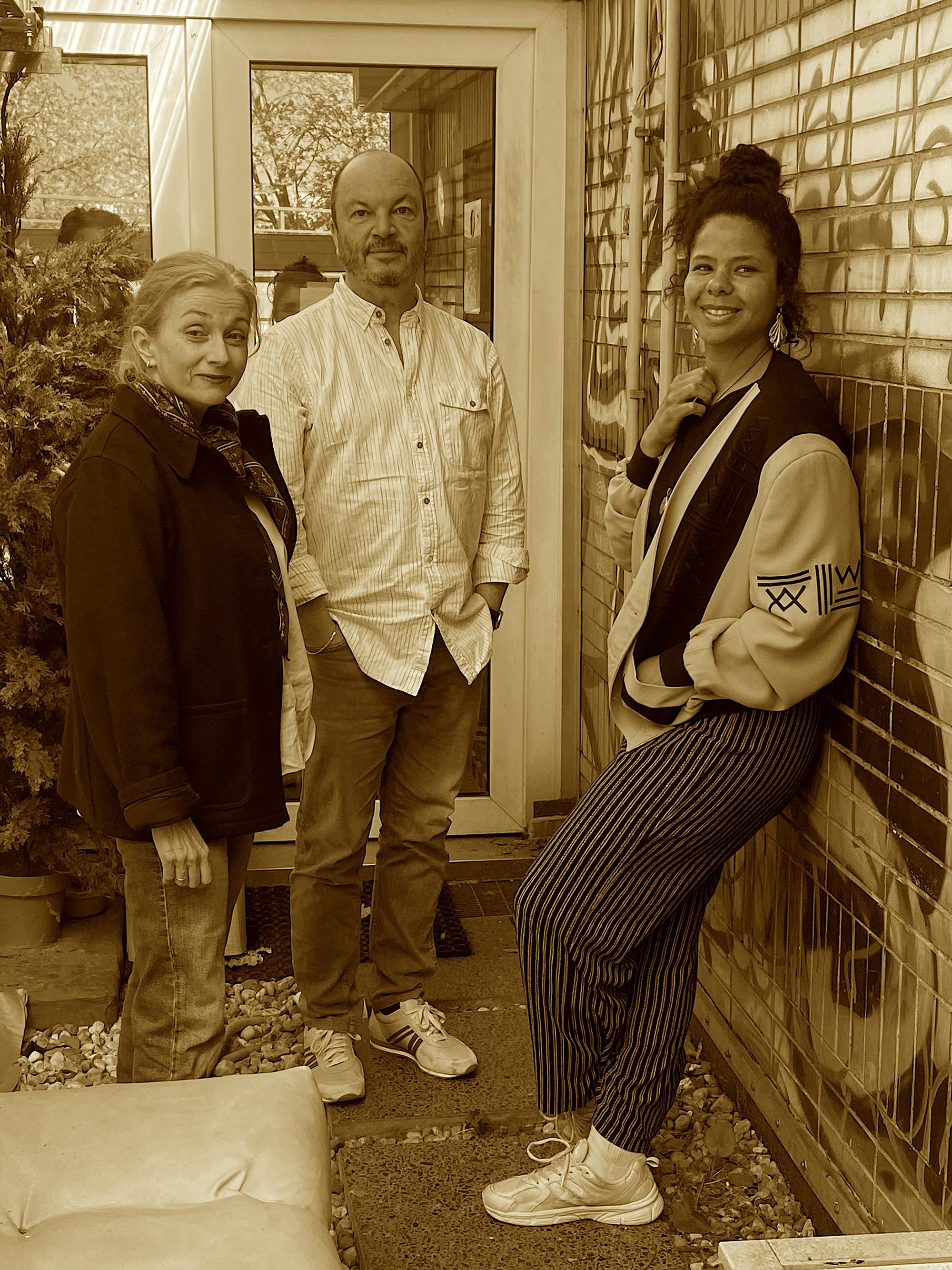 Sarah Nemitz, Lutz Hübner und Jessica Weisskirchen. Foto Anja Kraus