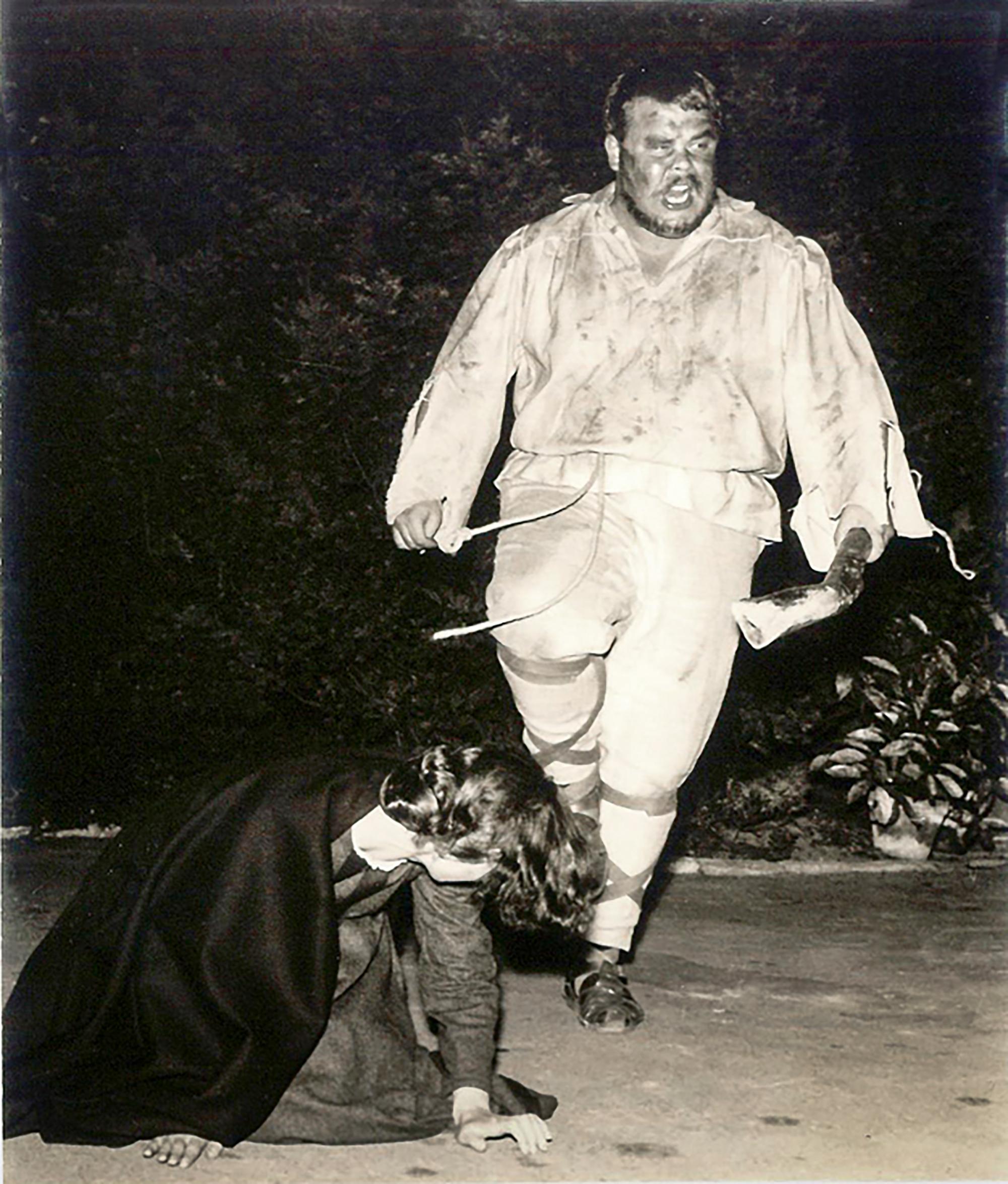 1963: „Götz von Berlichingen“ Hubert M. Mittendorf (Metzler), Gretel Bircks (geb. Schmeisser, Helfensteinerin)