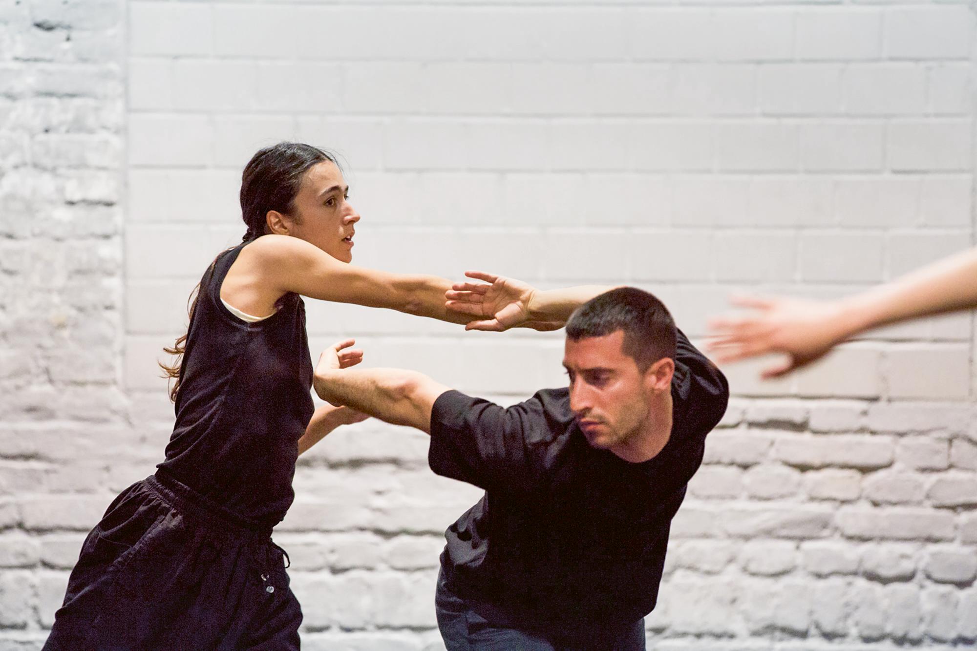 Practicing Bodies and Structure, Eftychia Stefanou and Georgios Kotsifakis at tanzhaus nrw in Düsseldorf, 2019