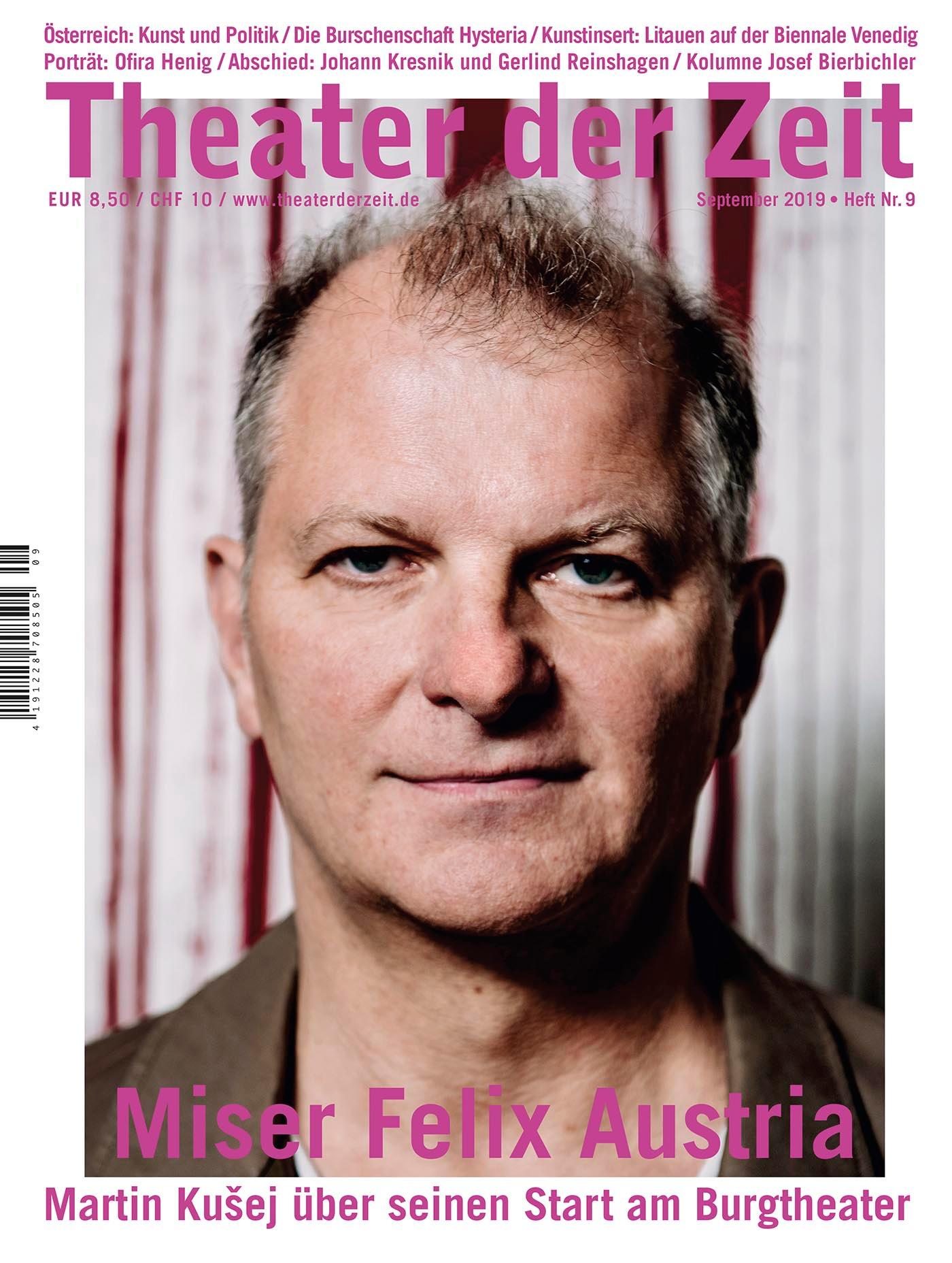 Theater der Zeit Heft 09/2019