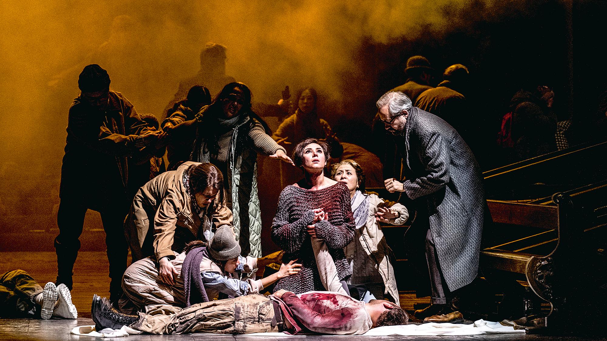 »Die Jungfrau von Orleans«, 2022, Maria Kataeva, Richard Šveda, Sami Luttinen, Chor