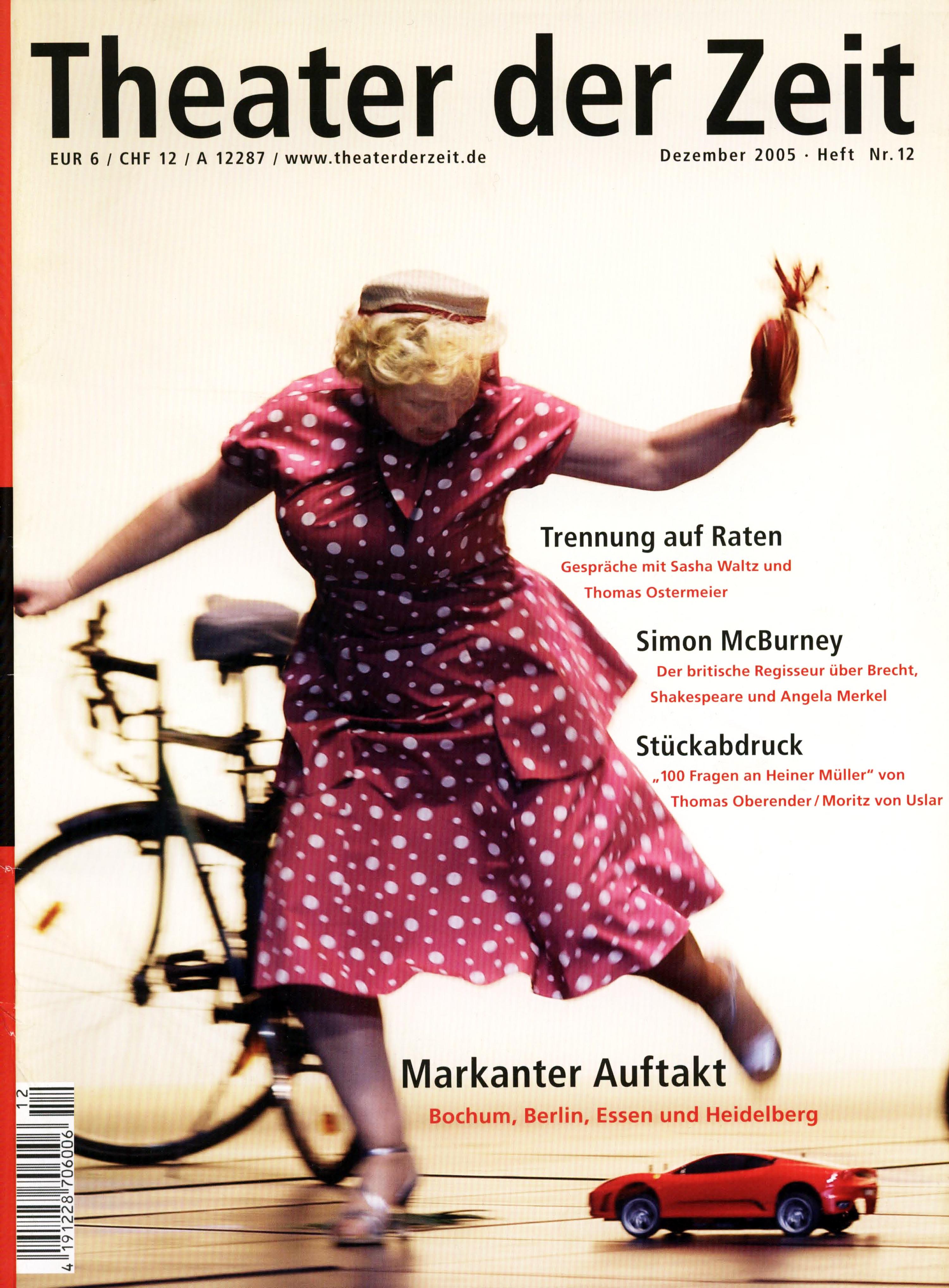 Theater der Zeit Heft 12/2005