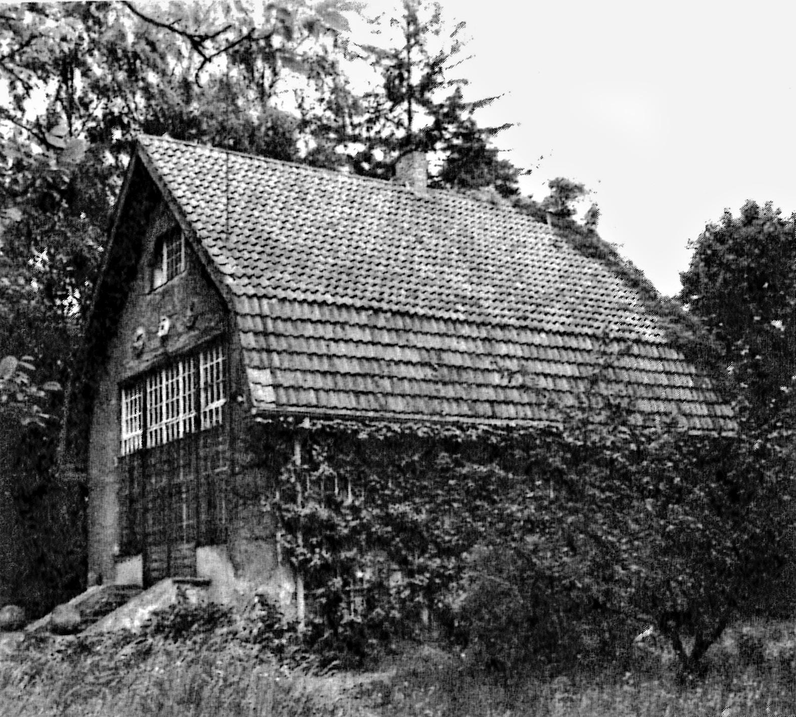 Buckow, Gärtnerhaus (1952), Akademie der Künste, Berlin, Bertolt-Brecht-Archiv FA 15/010.18, Foto: Karl Heinz Drescher