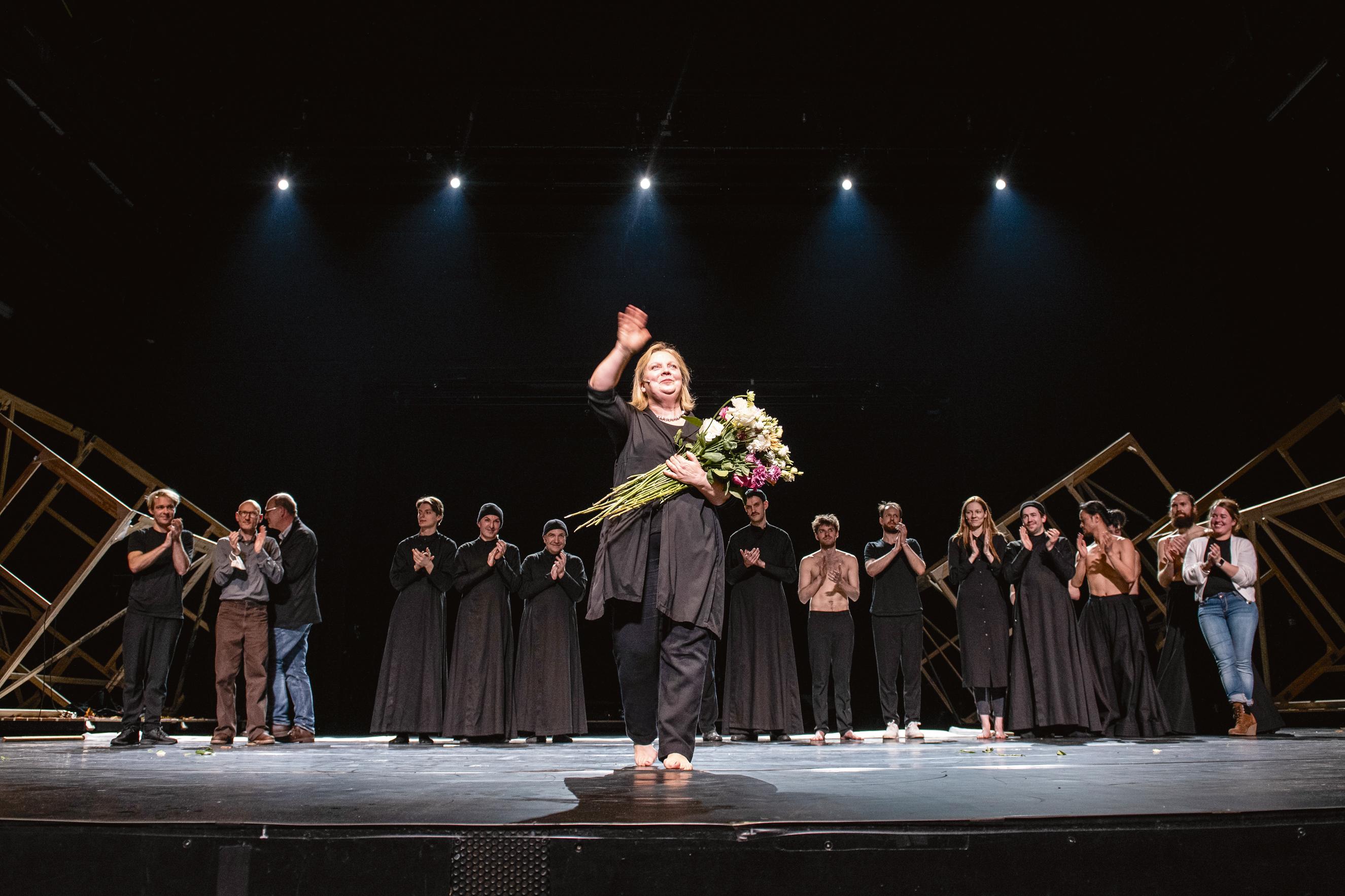 Gabriela Maria Schmeide bei der Preisverleihung des Tilla-Durieux-Schmucks am Thalia Theater Hamburg. Foto Peter Bruns