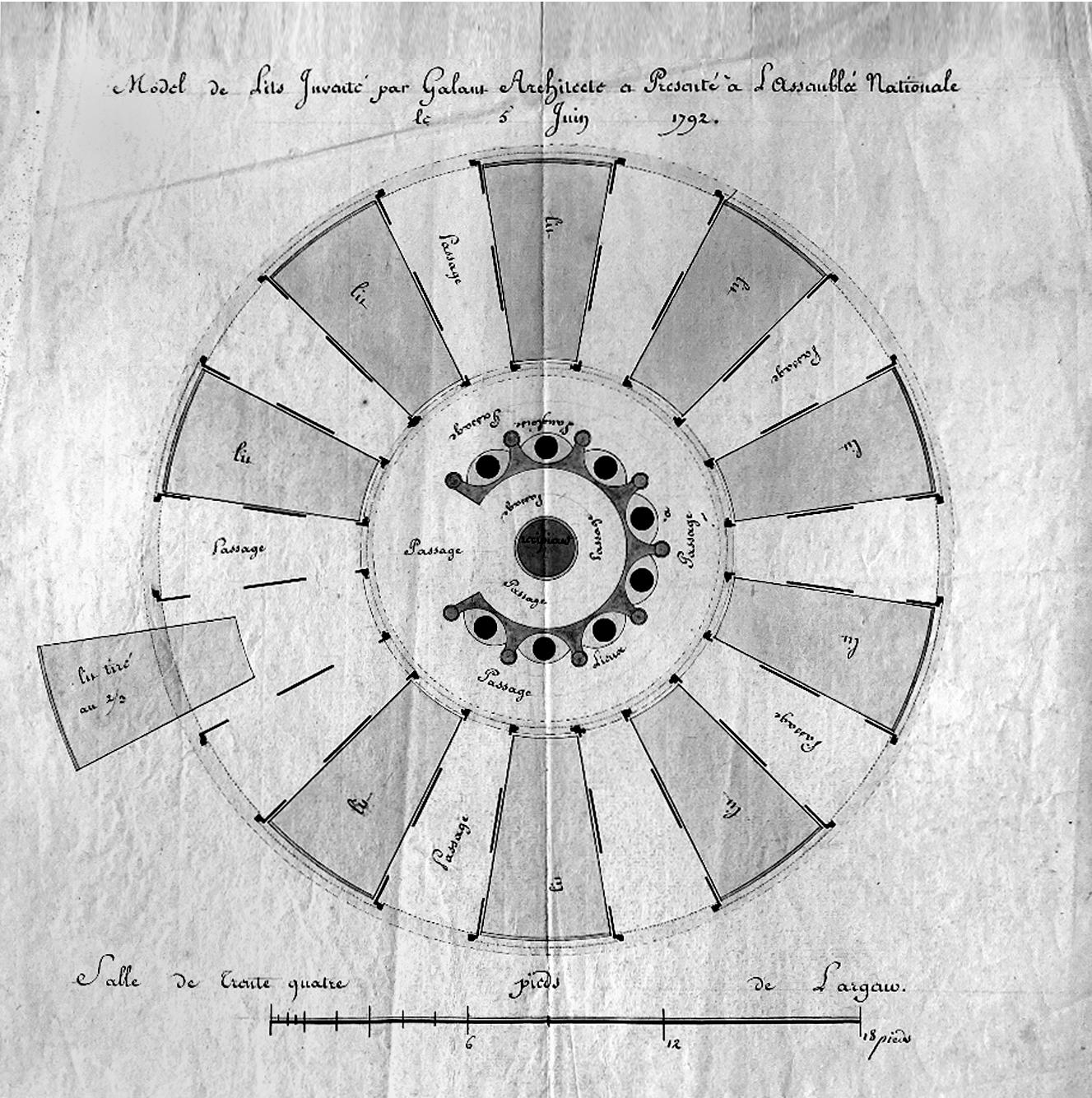 Modernes Hospital um 1800