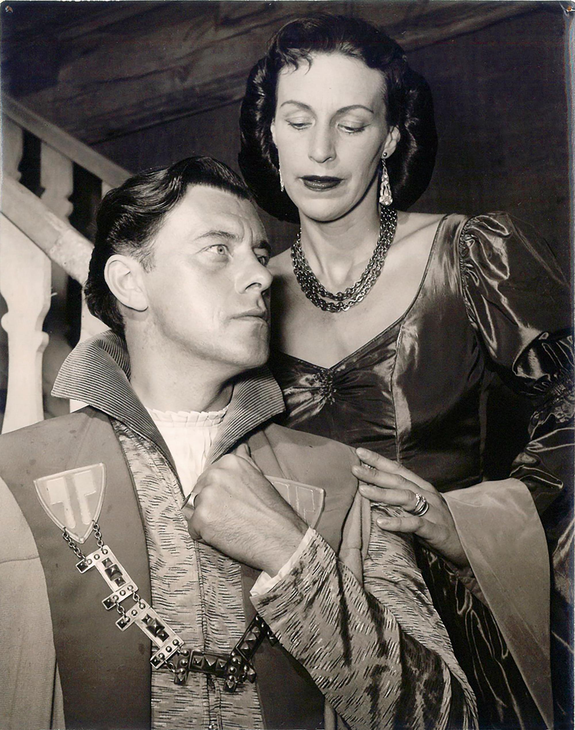 1955: „Götz von Berlichingen“ Friedrich Gröndahl (Weislingen), Ingeborg Kloiber (Adelheid)