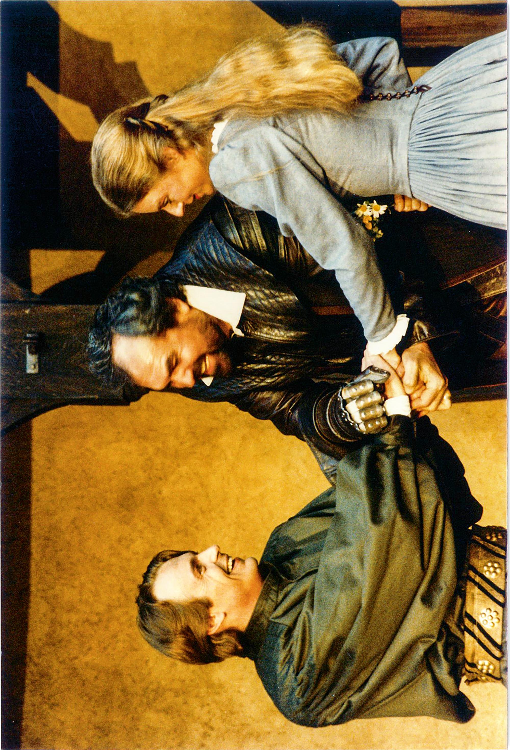 „Götz von Berlichingen“ Peter Gross (Weislingen), Hans Herzog (Götz), Evelyn Plank (Maria)