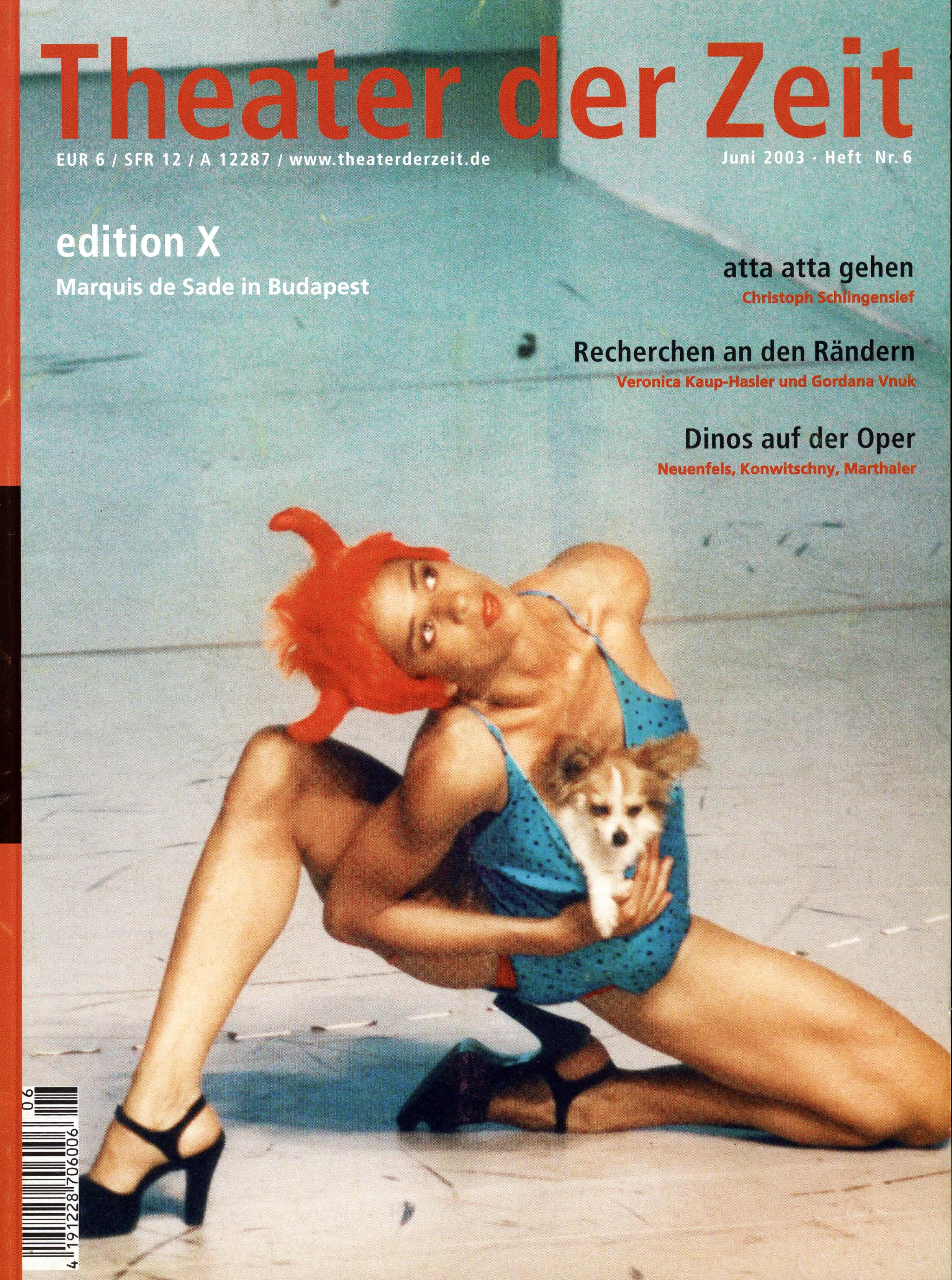 Theater der Zeit Heft 06/2003