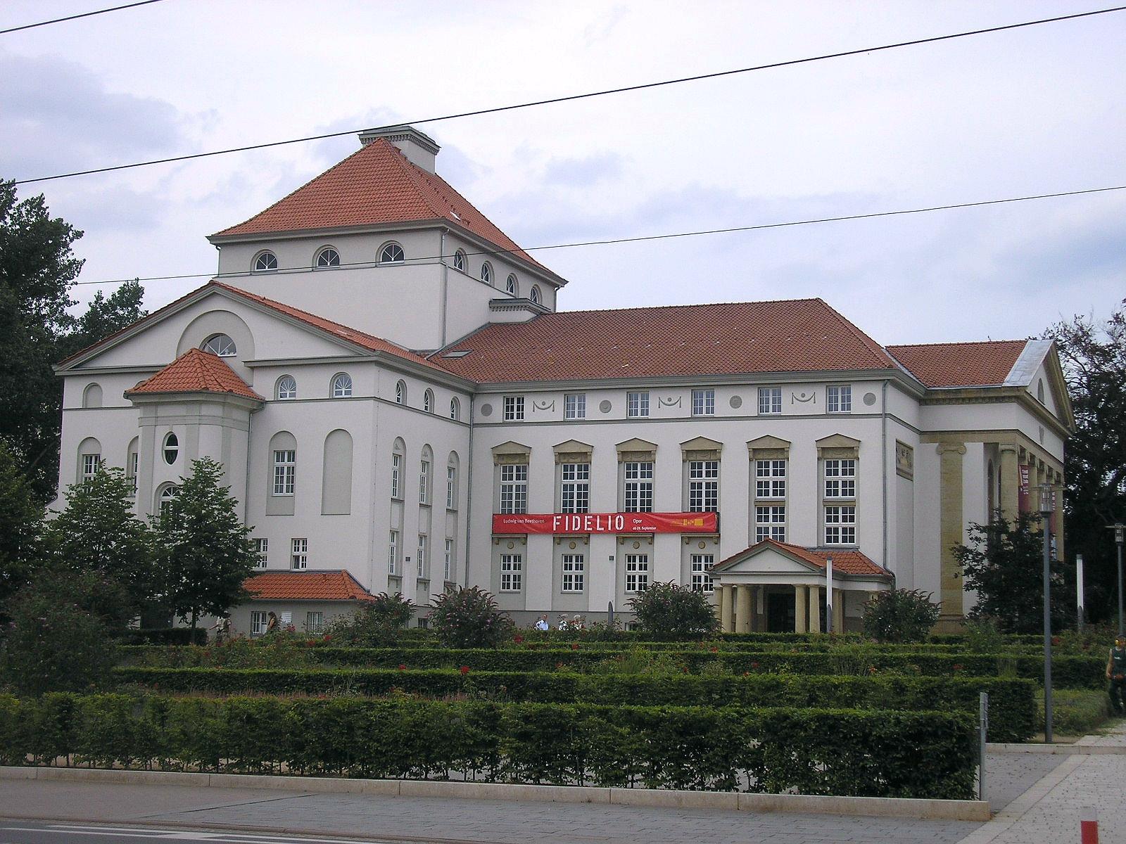 Das Theater von Nordhausen (Thüringen).