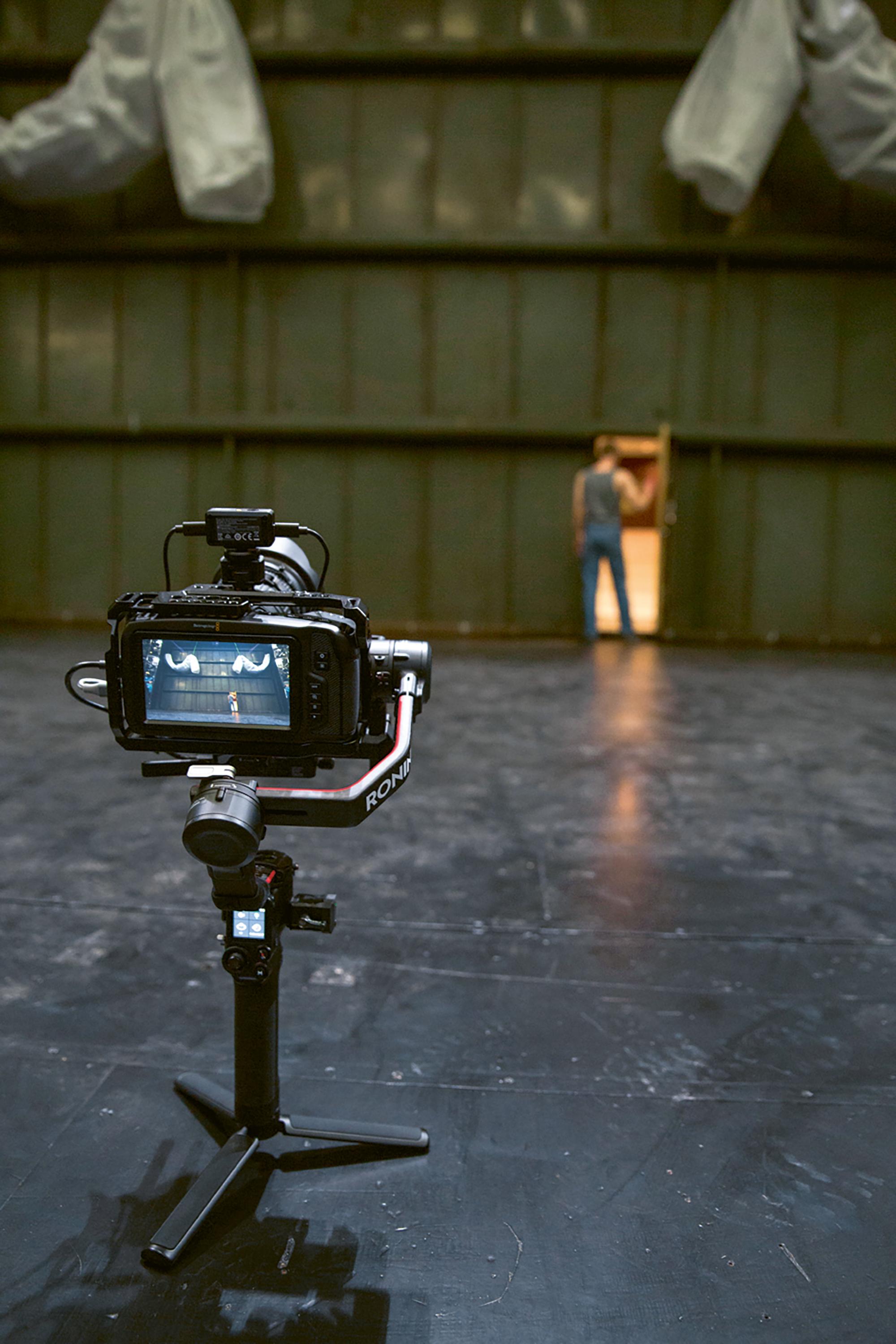 Filming STAGES INTO THE NOW, Scott Jennings at Opernhaus Wuppertal, 2021