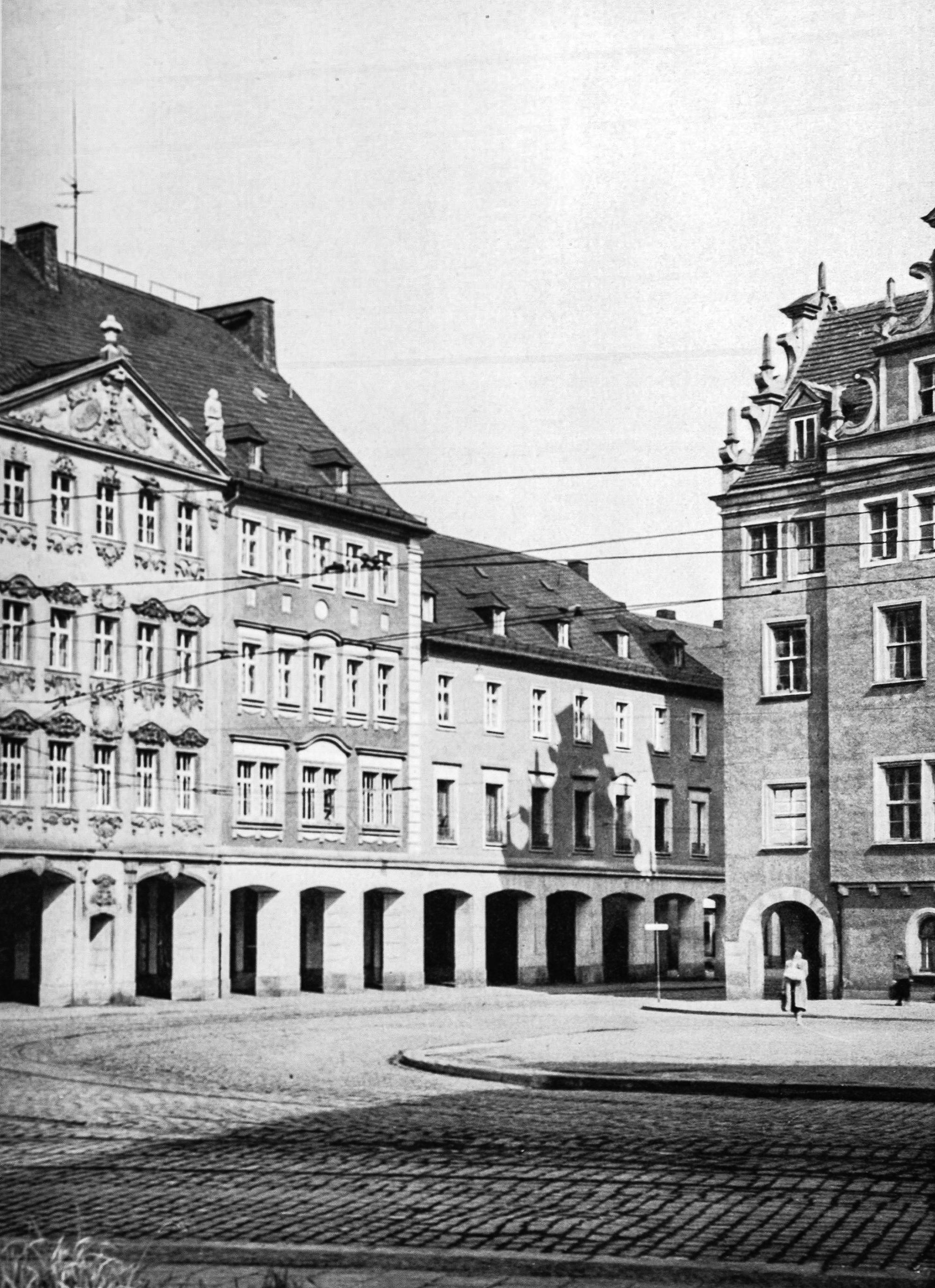 Sigert‘sches Haus im Stadtzentrum Karl-Marx-Stadt, Architekt Rudolf Weißer, 1954