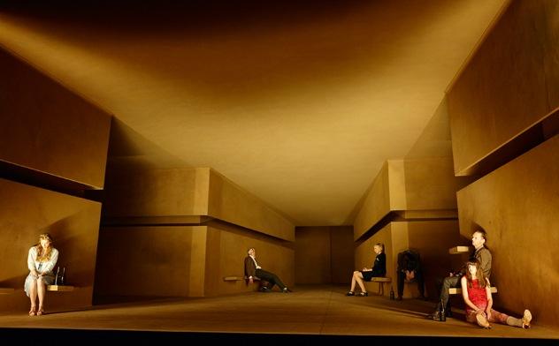 „Fegefeuer in Ingolstadt“ von Marieluise Fleißer, Premiere am 16.09.2010, Schauspielhaus Zürich, Bühne Bettina Meyer, Foto Matthias Horn