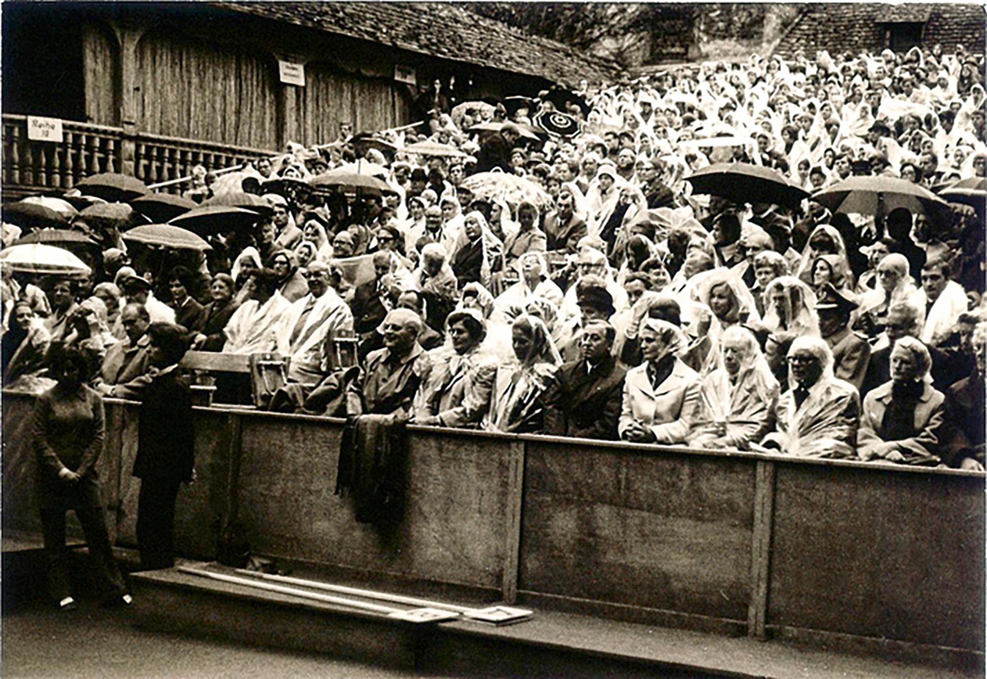 1971: werden erneut „Götz von Berlichingen“ und „Der Widerspenstigen Zähmung“ mit Ellen Schwiers als Katharina und Joachim Böse als Petruchio aufgeführt. Freilichttheater pur!
