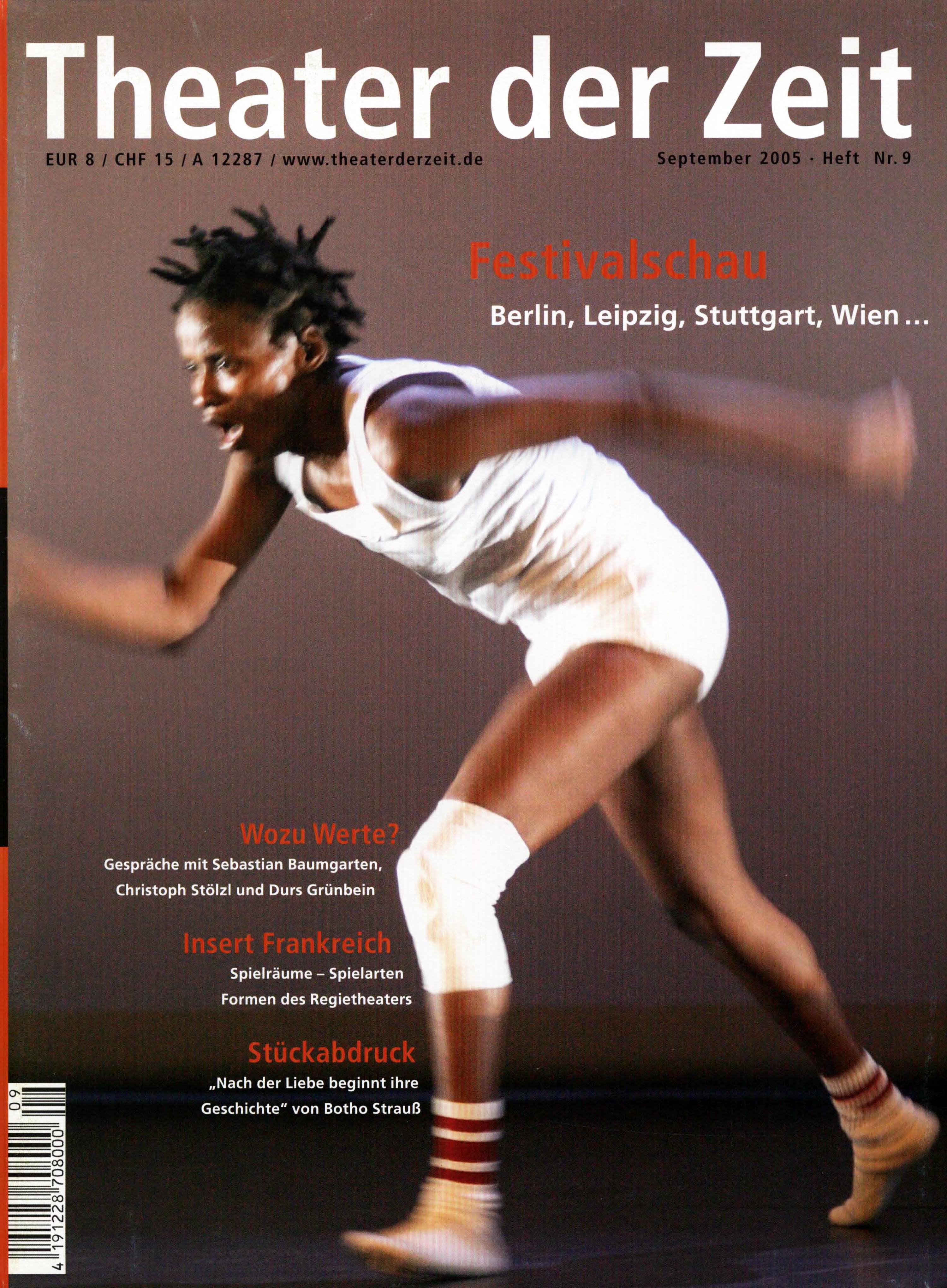 Theater der Zeit Heft 09/2005