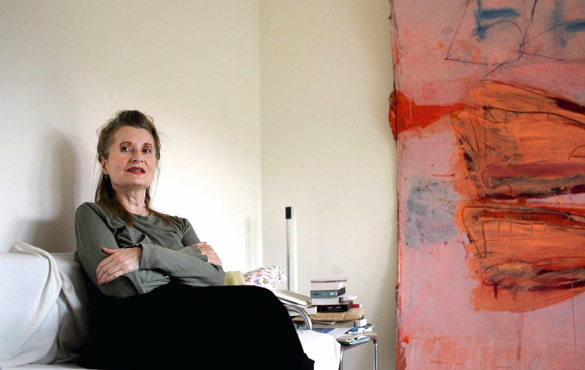 Elfriede Jelinek in ihrem Haus in Wien