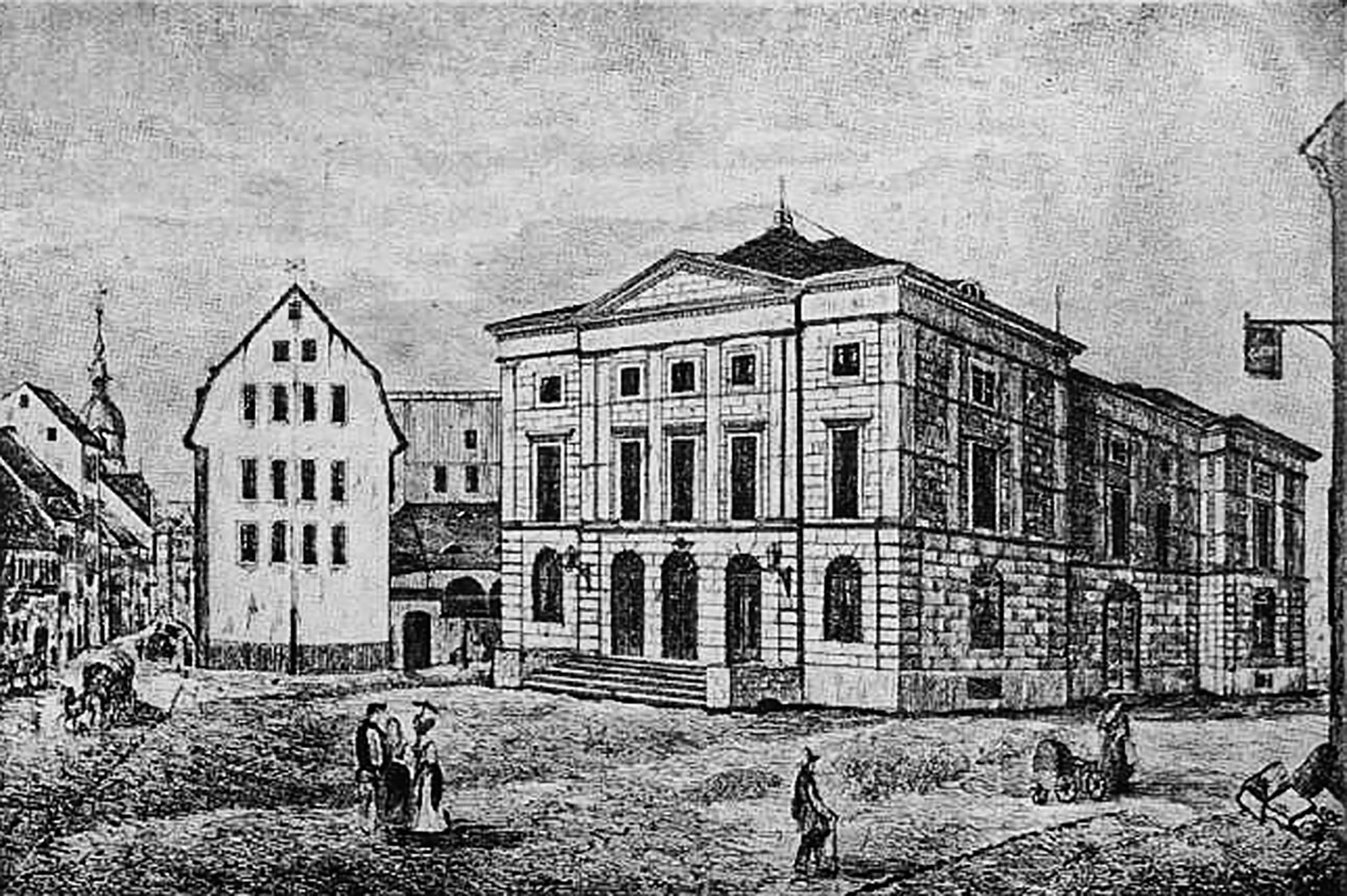 Stadttheater Chemnitz, Architekt Johann Traugott Heinig, 1838