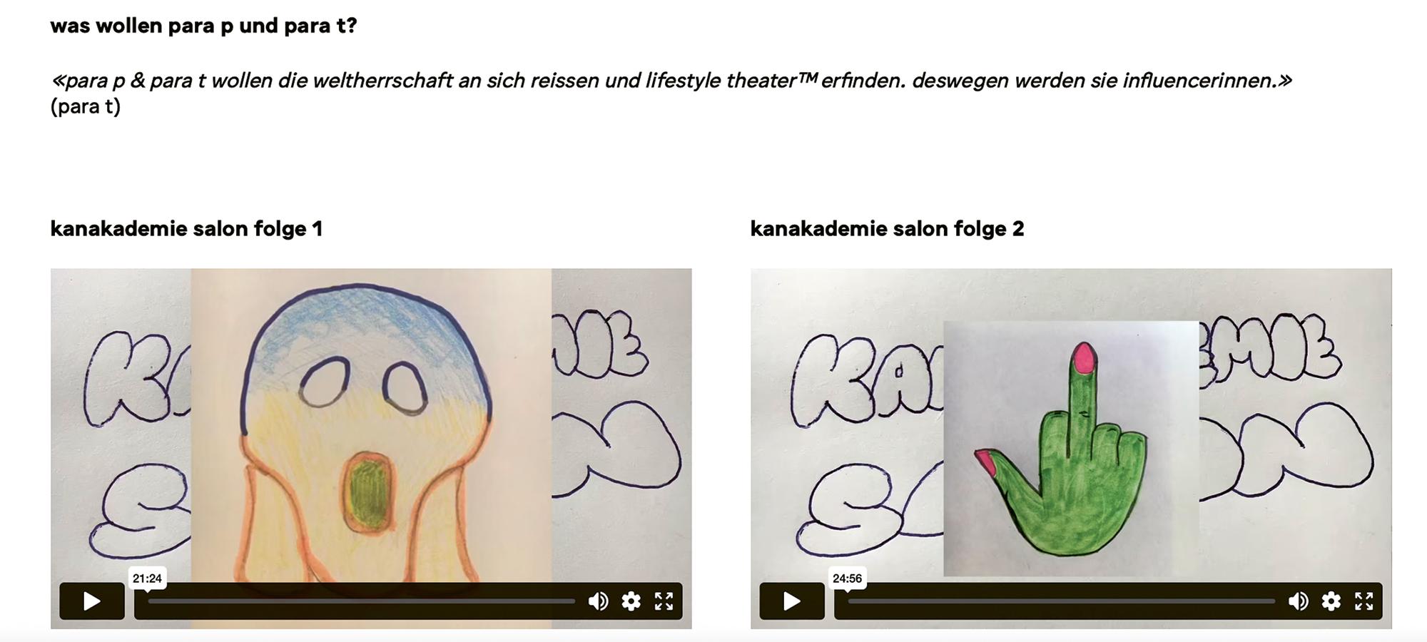 was wollen para p und para t?