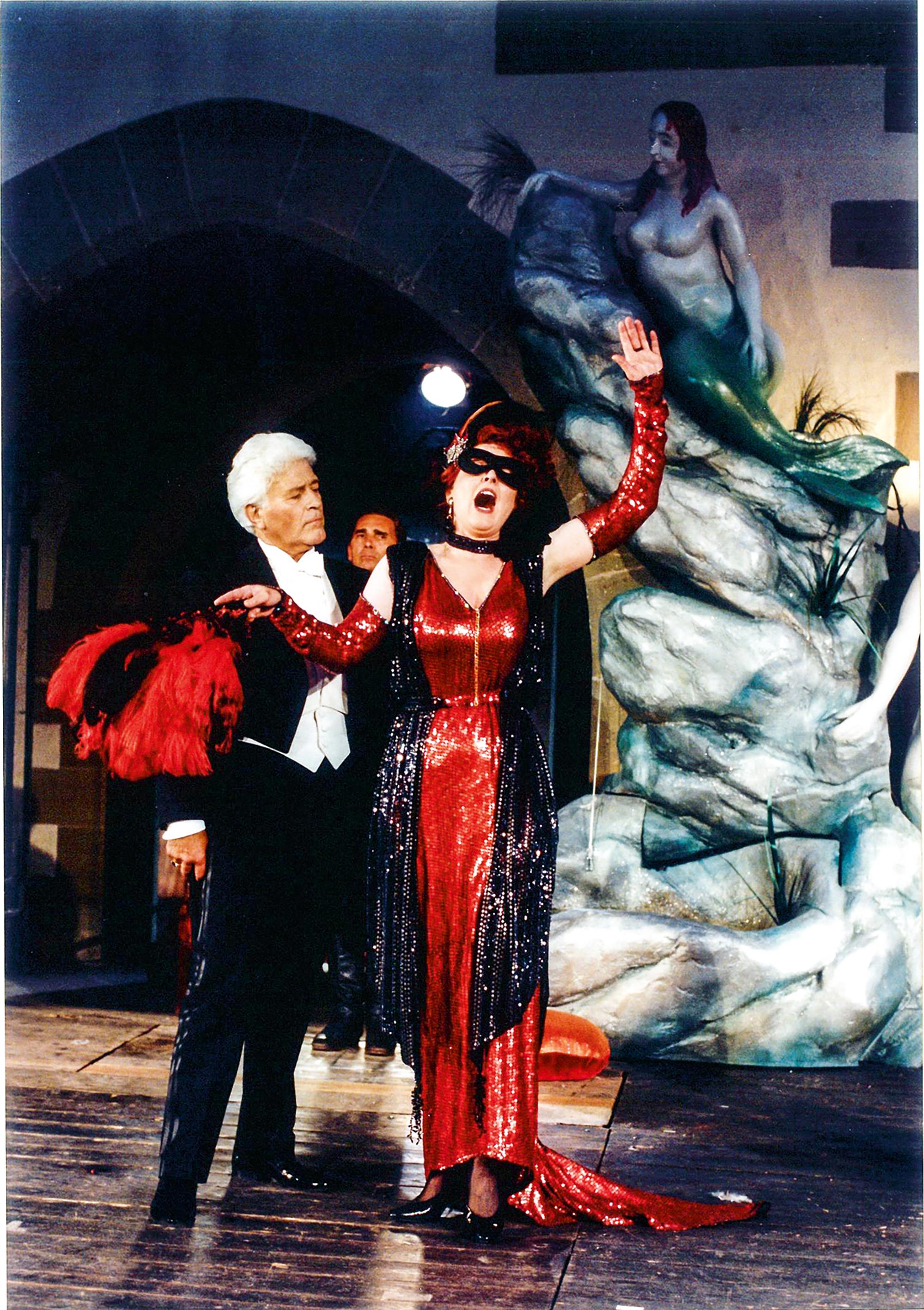 1999: „Die Fledermaus“ Ulrich Gentzen (Gabriel von Eisenstein), Ingeborg Zwitzers (Rosalinde, seine Frau)