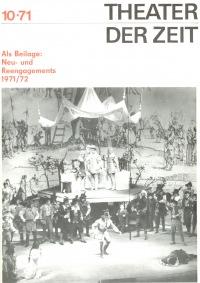 Theater der Zeit Heft 10/1971