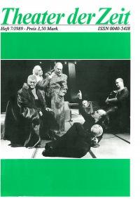 Theater der Zeit Heft 07/1989