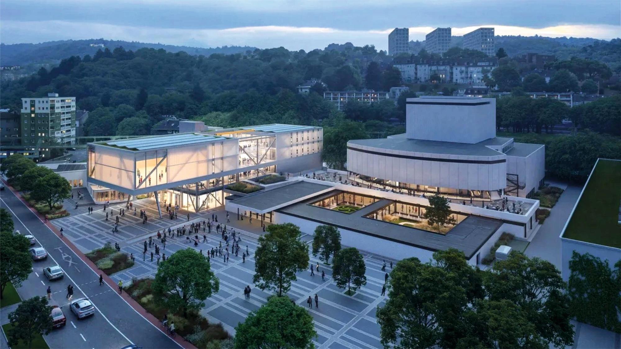 Architekturentwurf des zukünftigen Pina Bausch Zentrums