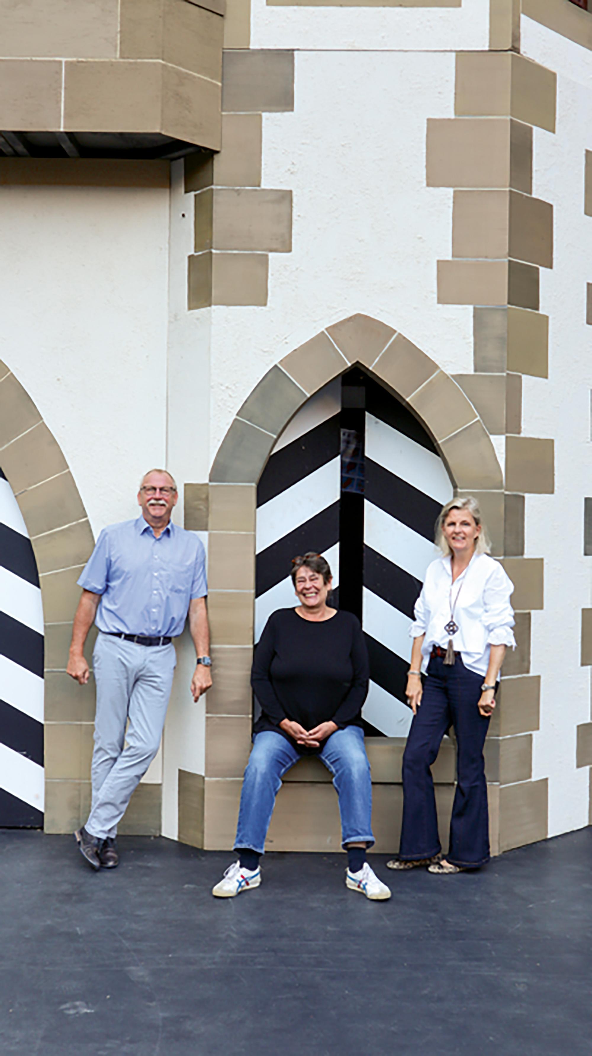 Roland Halter (Bürgermeister), Eva Hosemann (Intendantin), Birgit Baronin von Berlichingen (Geschäftsführerin)