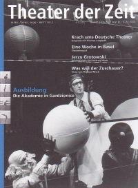 Theater der Zeit Heft 03/1999