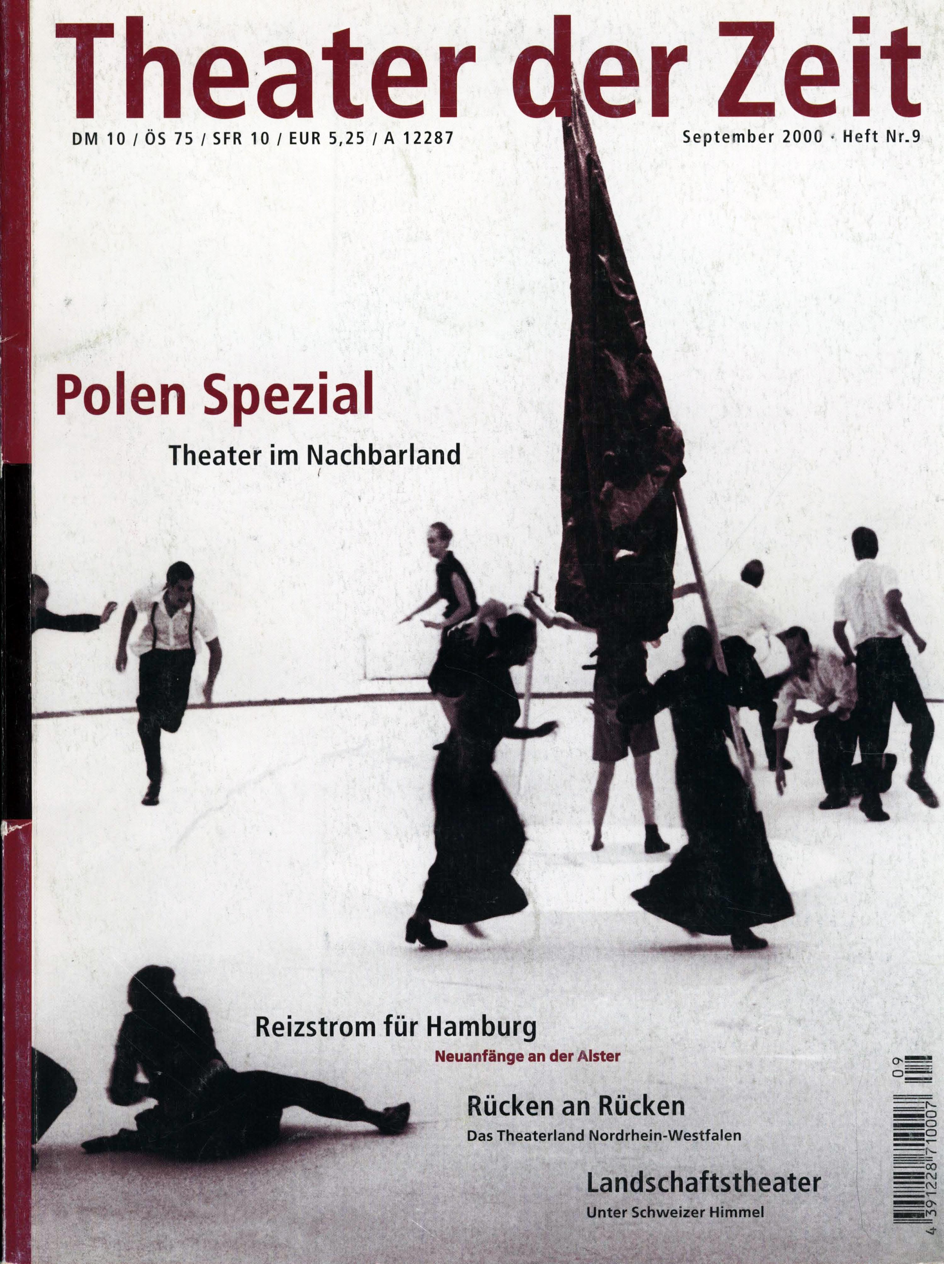 Theater der Zeit Heft 09/2000