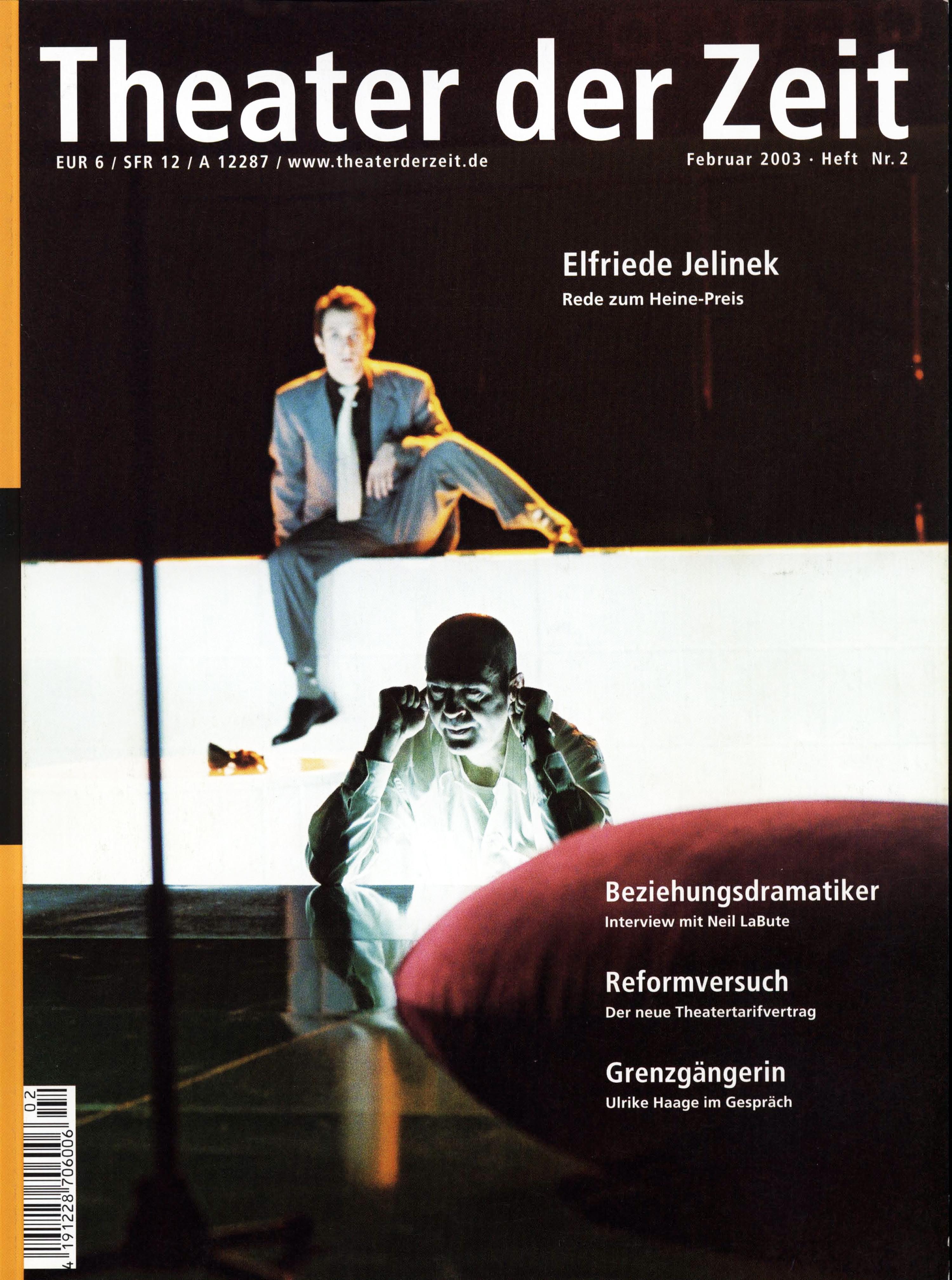 Theater der Zeit Heft 02/2003