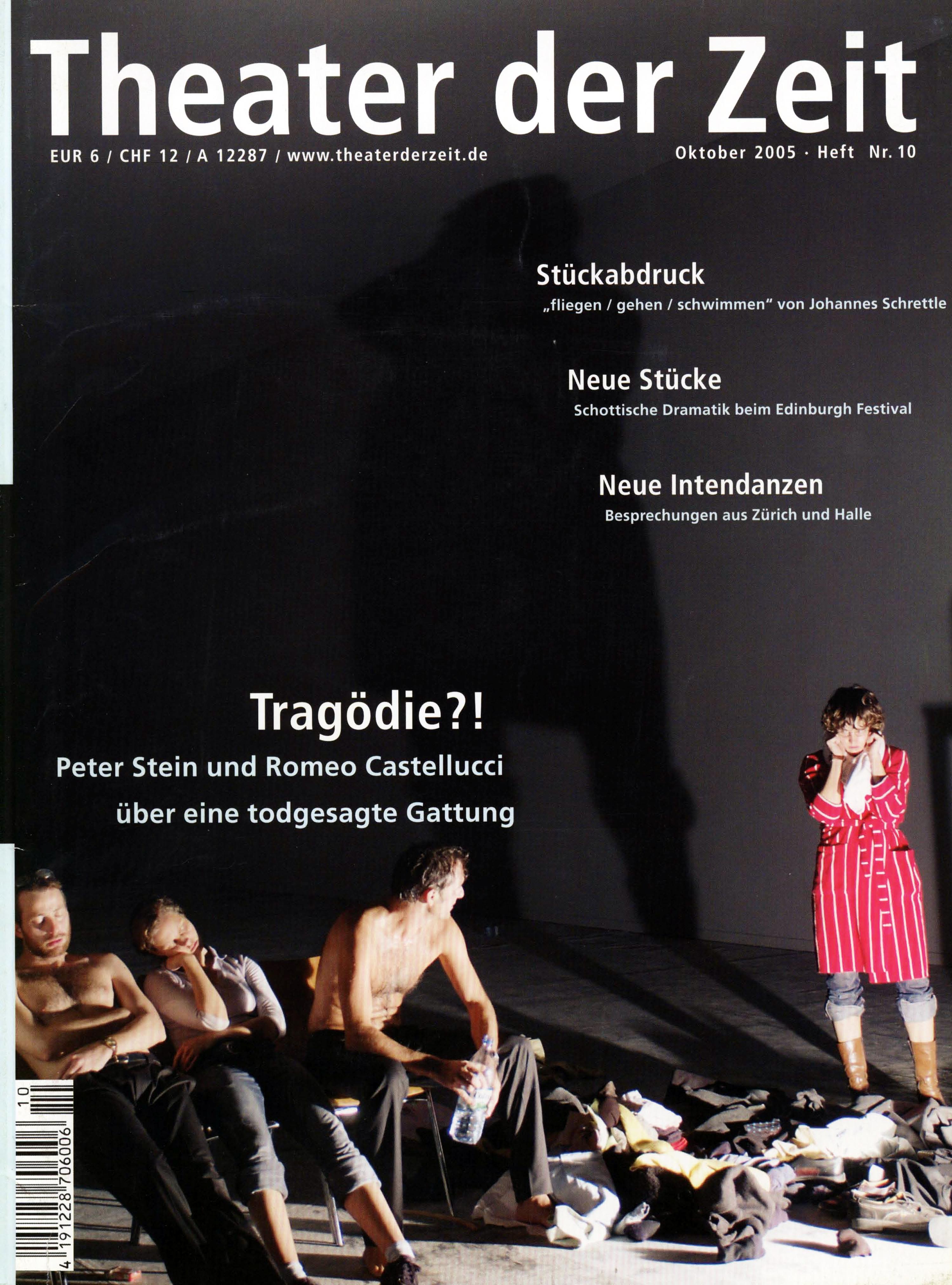 Theater der Zeit Heft 10/2005