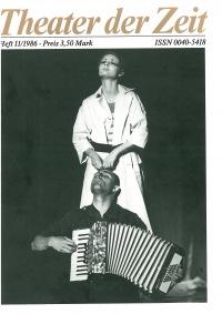 Theater der Zeit Heft 11/1986
