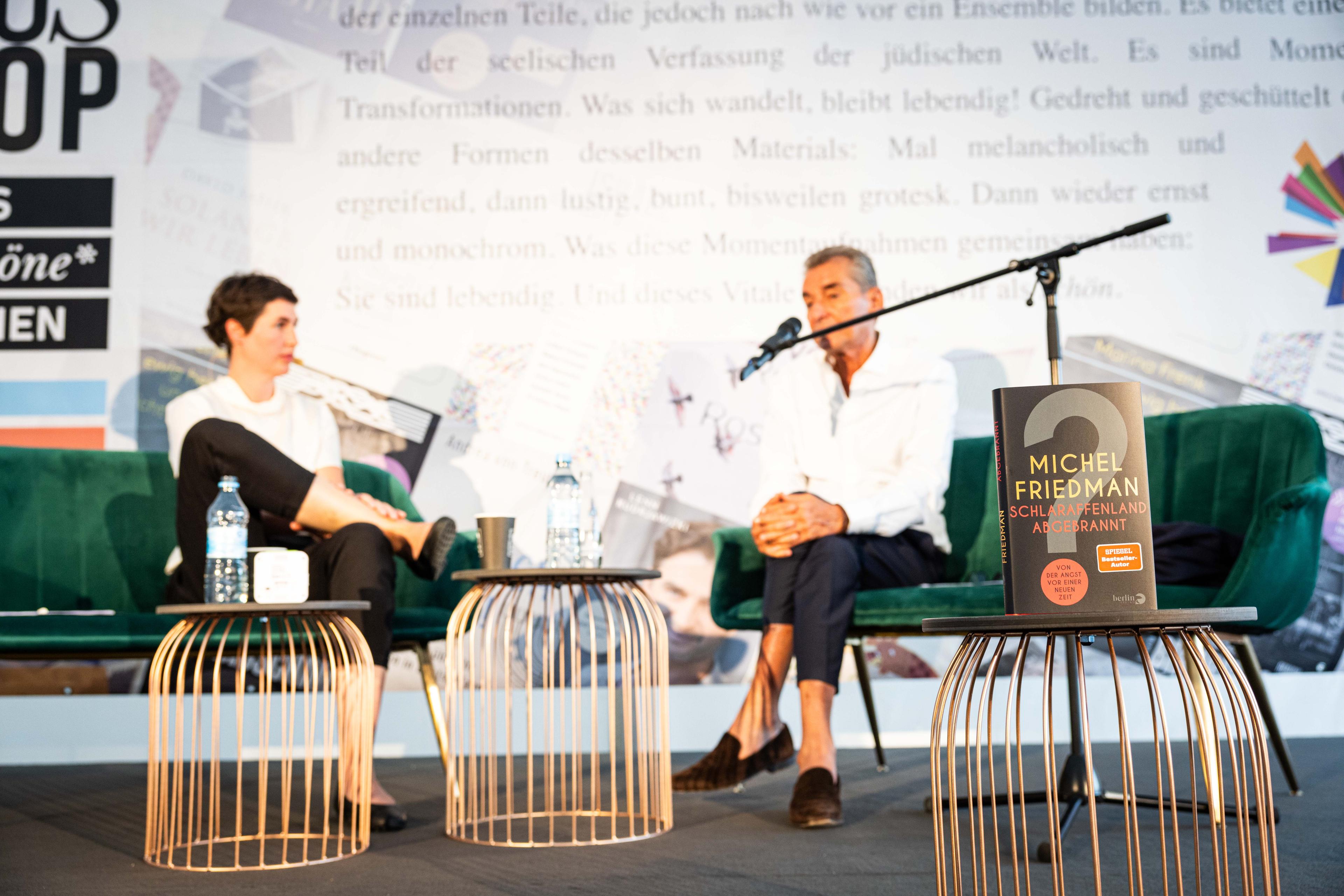 Die Lesung von Michel Friedmann während der 36. Jüdischen Kulturtage in Berlin. Foto Boaz Arad