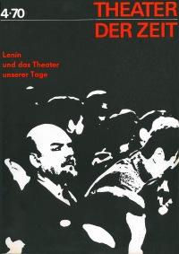 Theater der Zeit Heft 04/1970