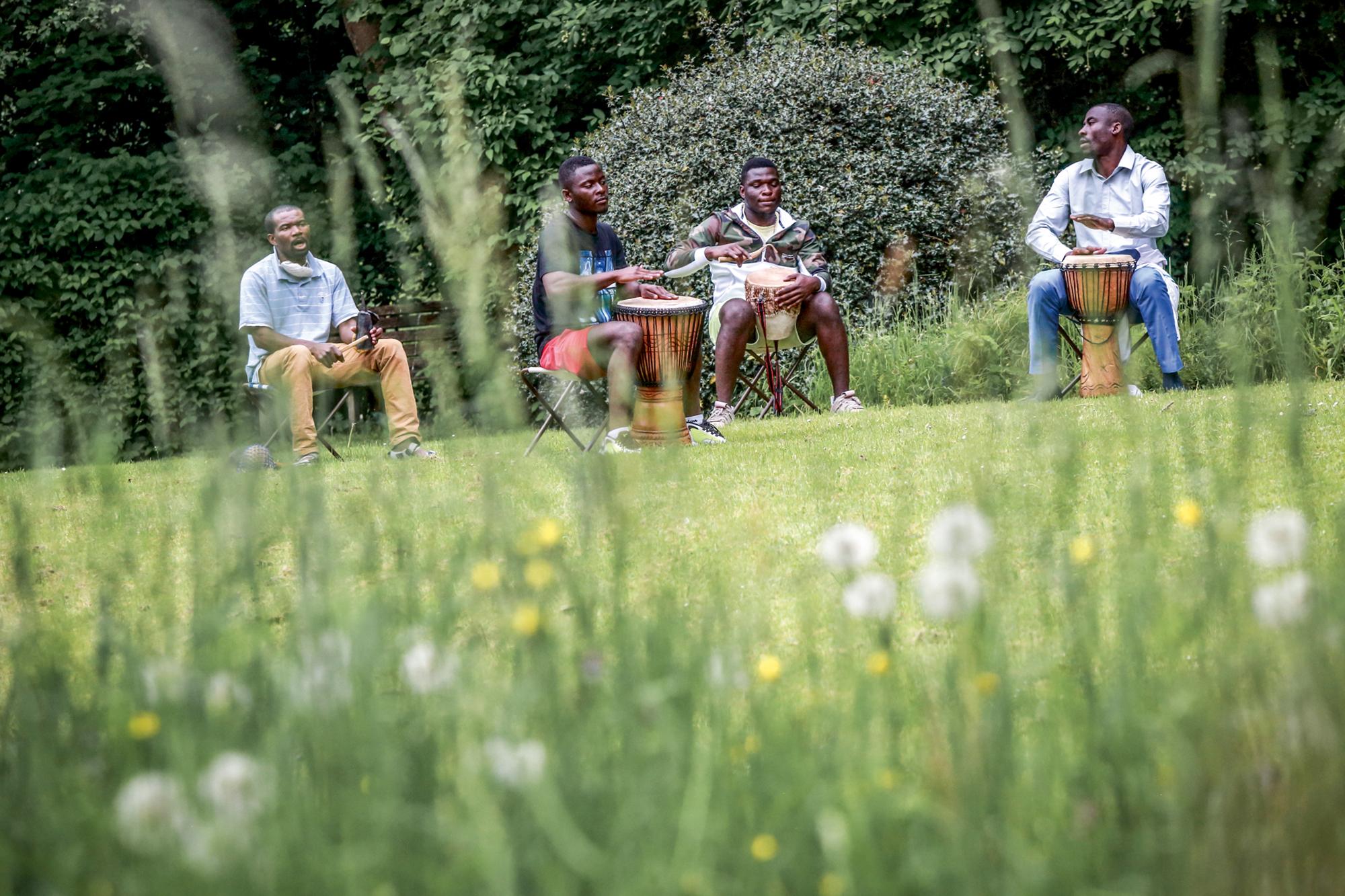 »Afrika im Park« (Spielzeit 2019/20), musikalische Untermalung des afrikanischen Kulturvereins e.V.