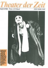 Theater der Zeit Heft 08/1986
