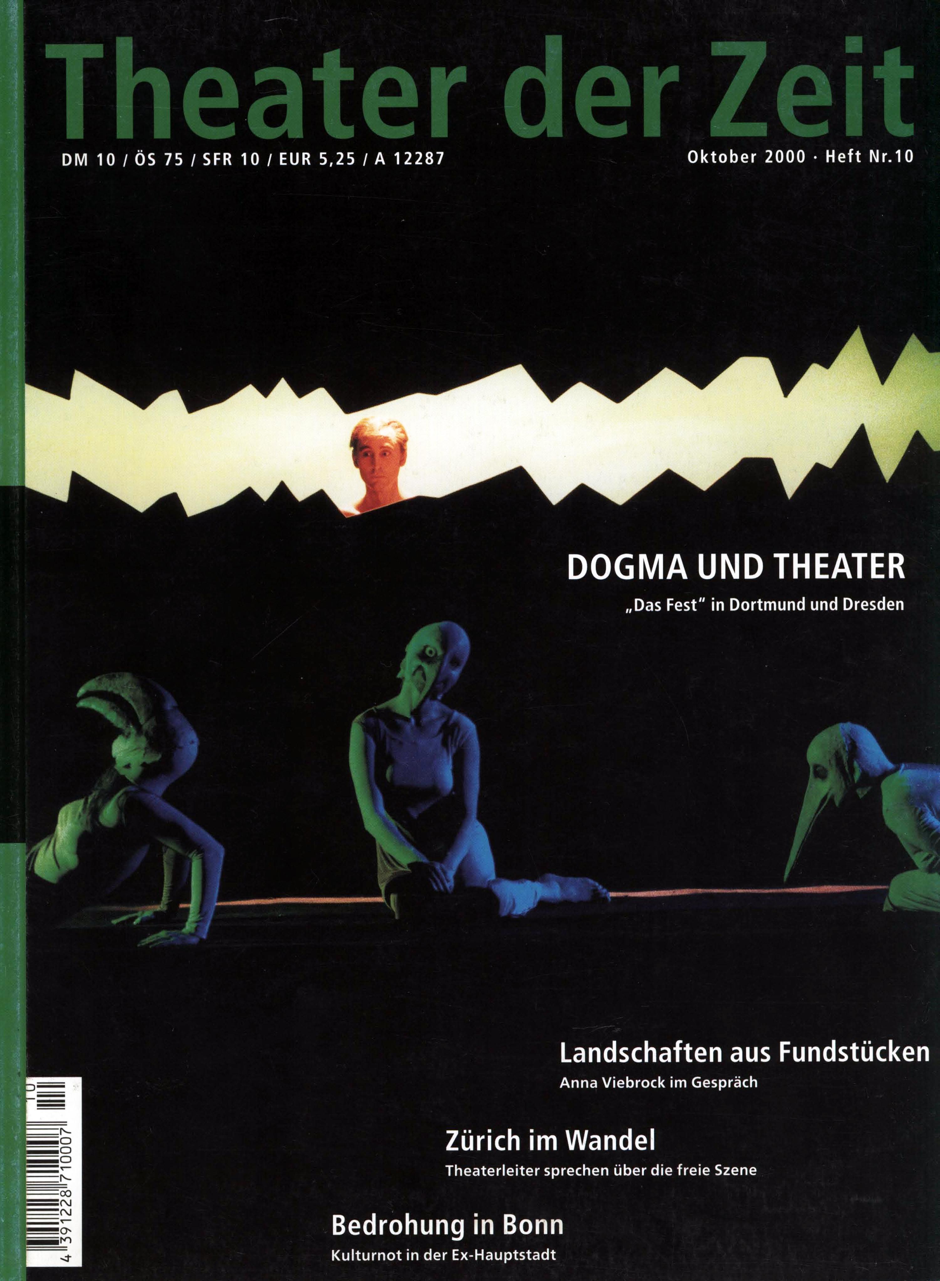 Theater der Zeit Heft 10/2000