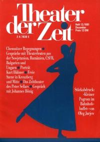 Theater der Zeit Heft 12/1991