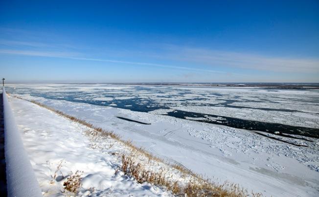 Der Fluss Lena in der Nähe von Jakutsk. Foto David Baltzer