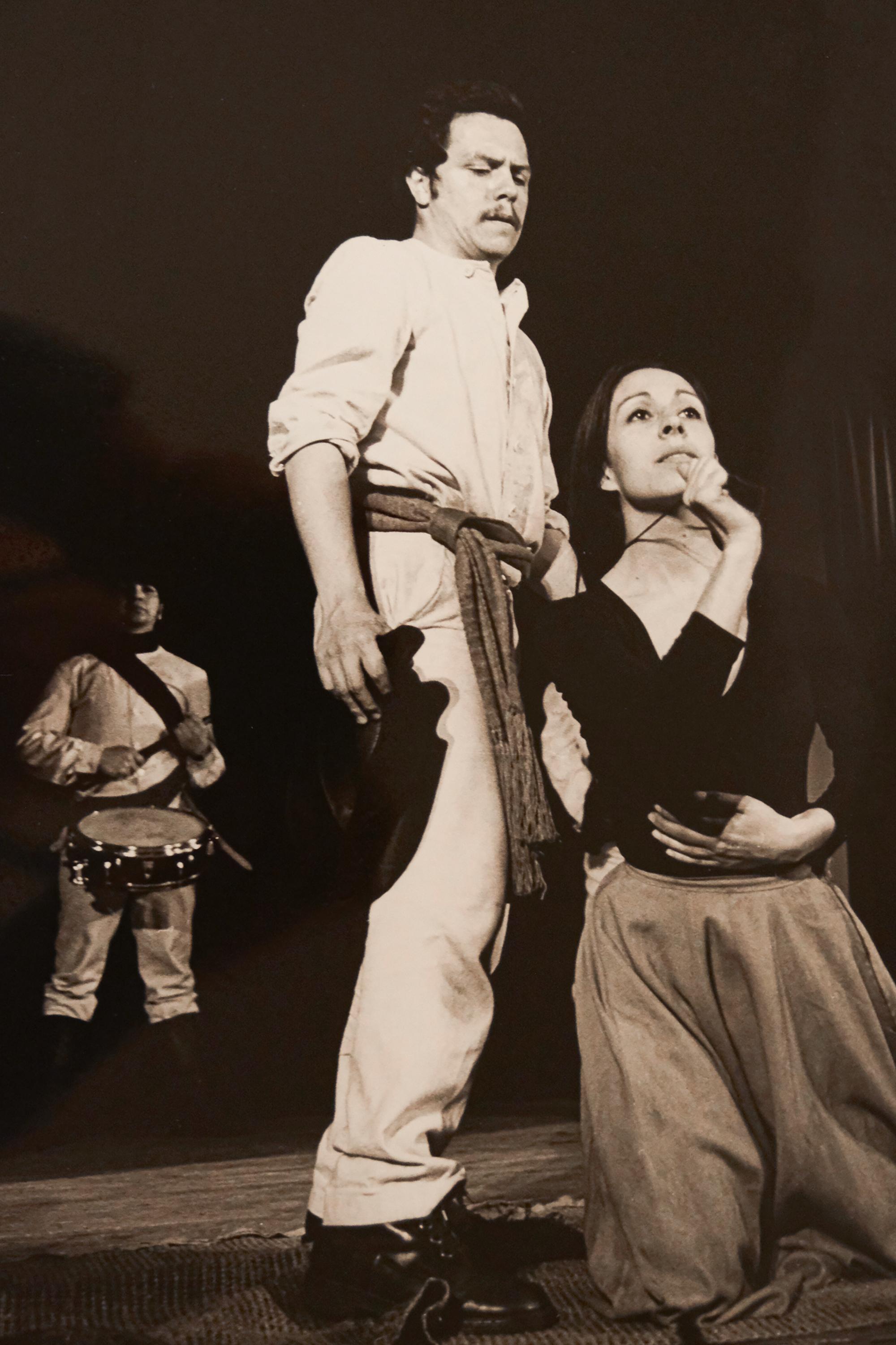 Alejandro Quintana und Teresa Polle im Volkstheater Rostock Mitte der 1970er Jahre.
