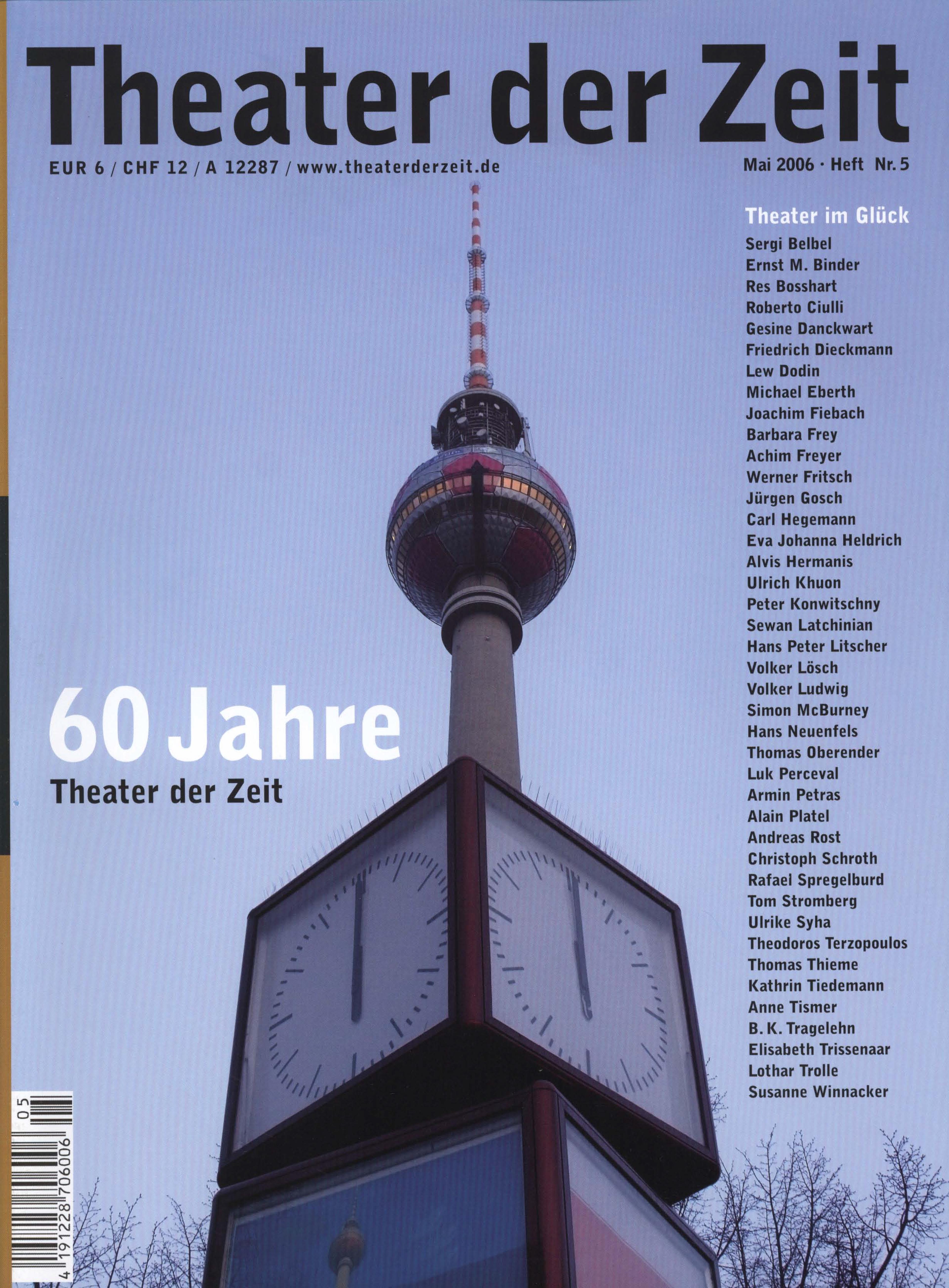 Theater der Zeit Heft 05/2006