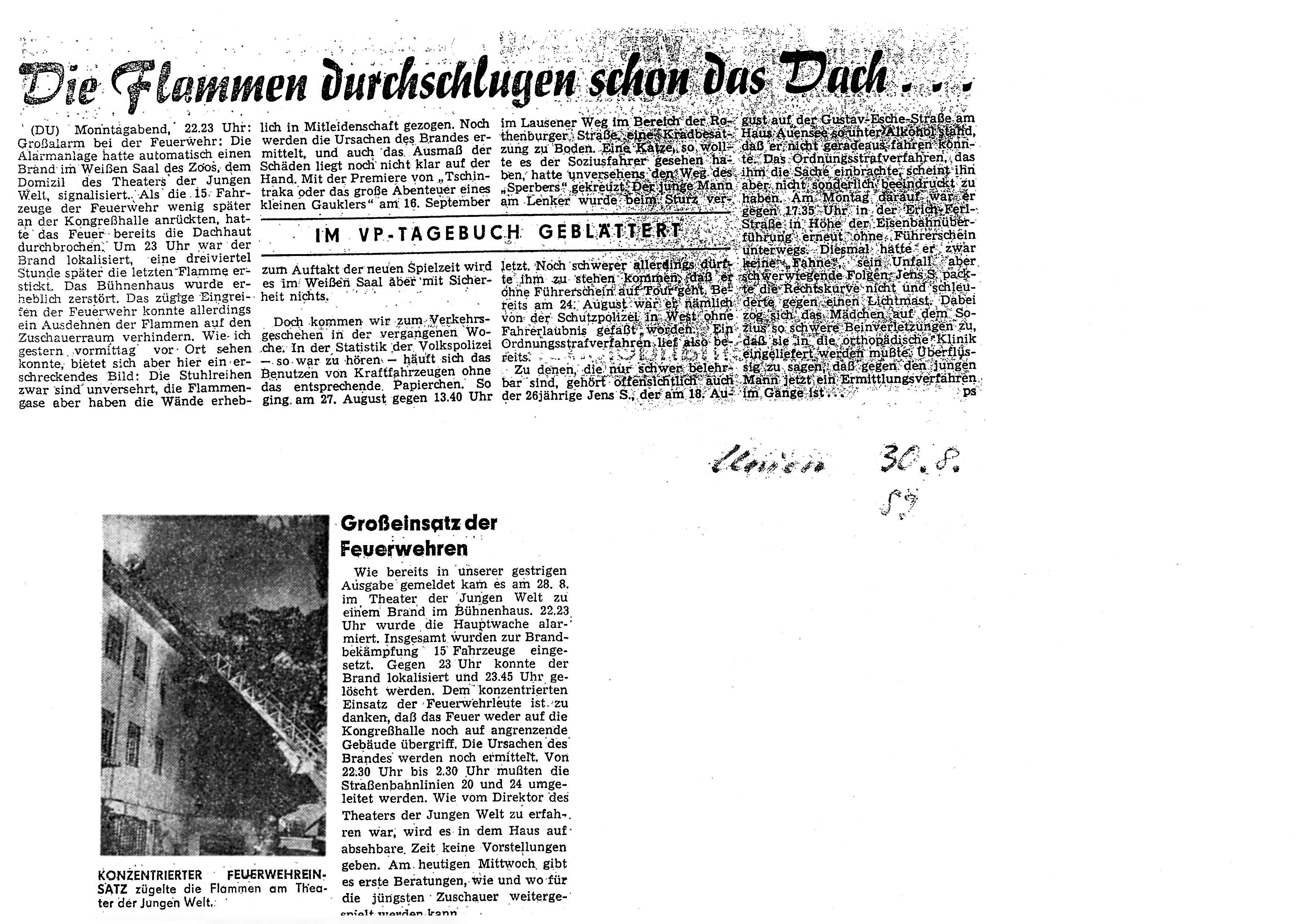 Artikel in der Leipziger Volkszeitung, 1989