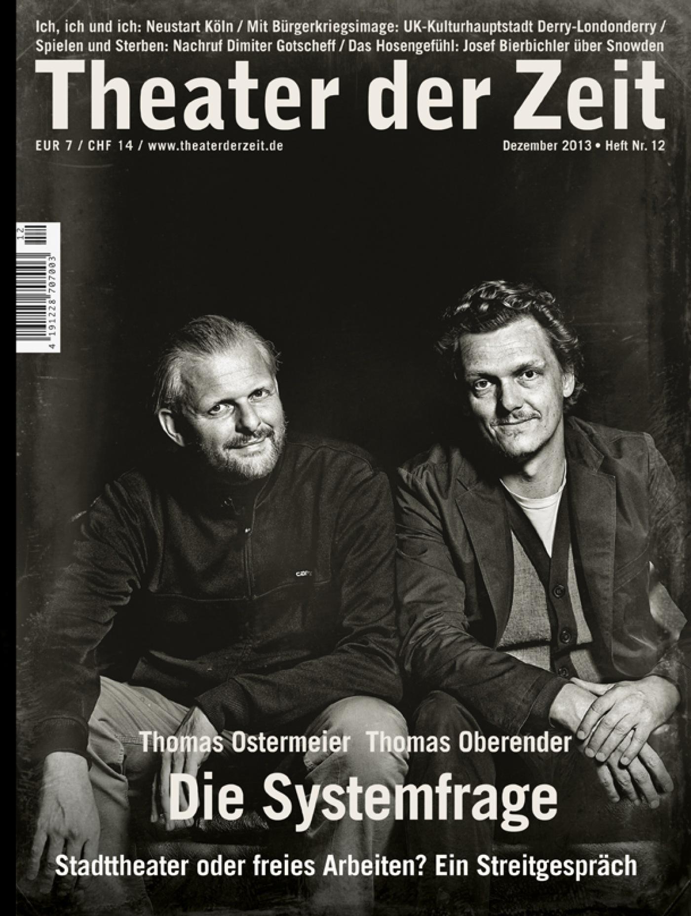 Theater der Zeit Heft 12/2013