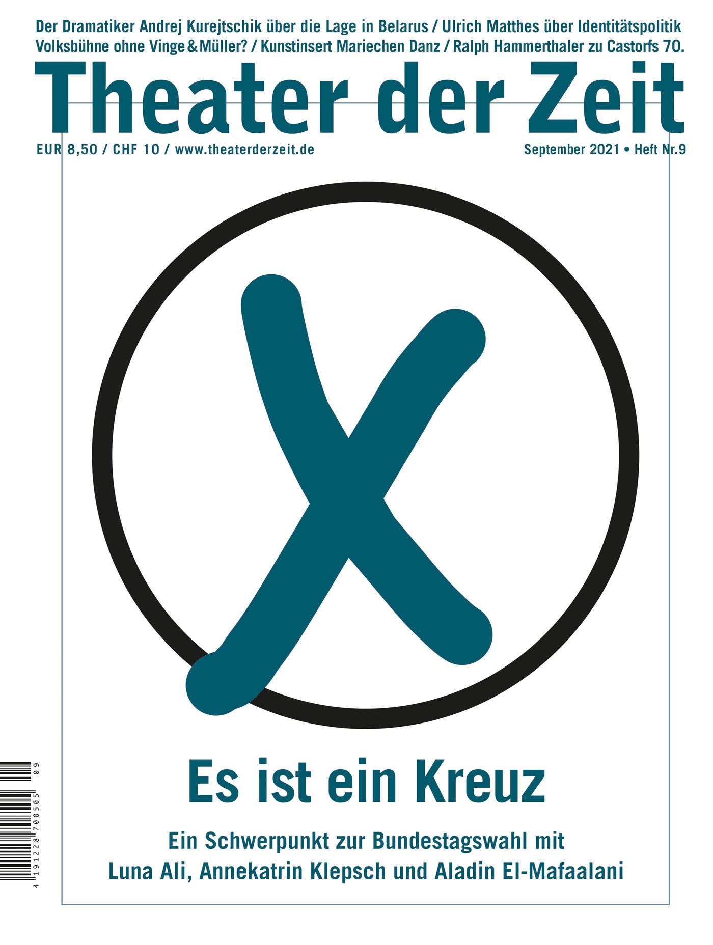 Theater der Zeit Heft 09/2021