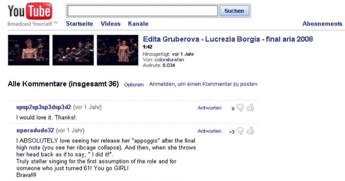 Abbildung 33: http://www.youtube.com/all_comments?v=fFOEISUIXeM (zuletzt aufgerufen am 3.6.2011)