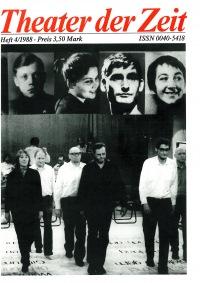 Theater der Zeit Heft 04/1988