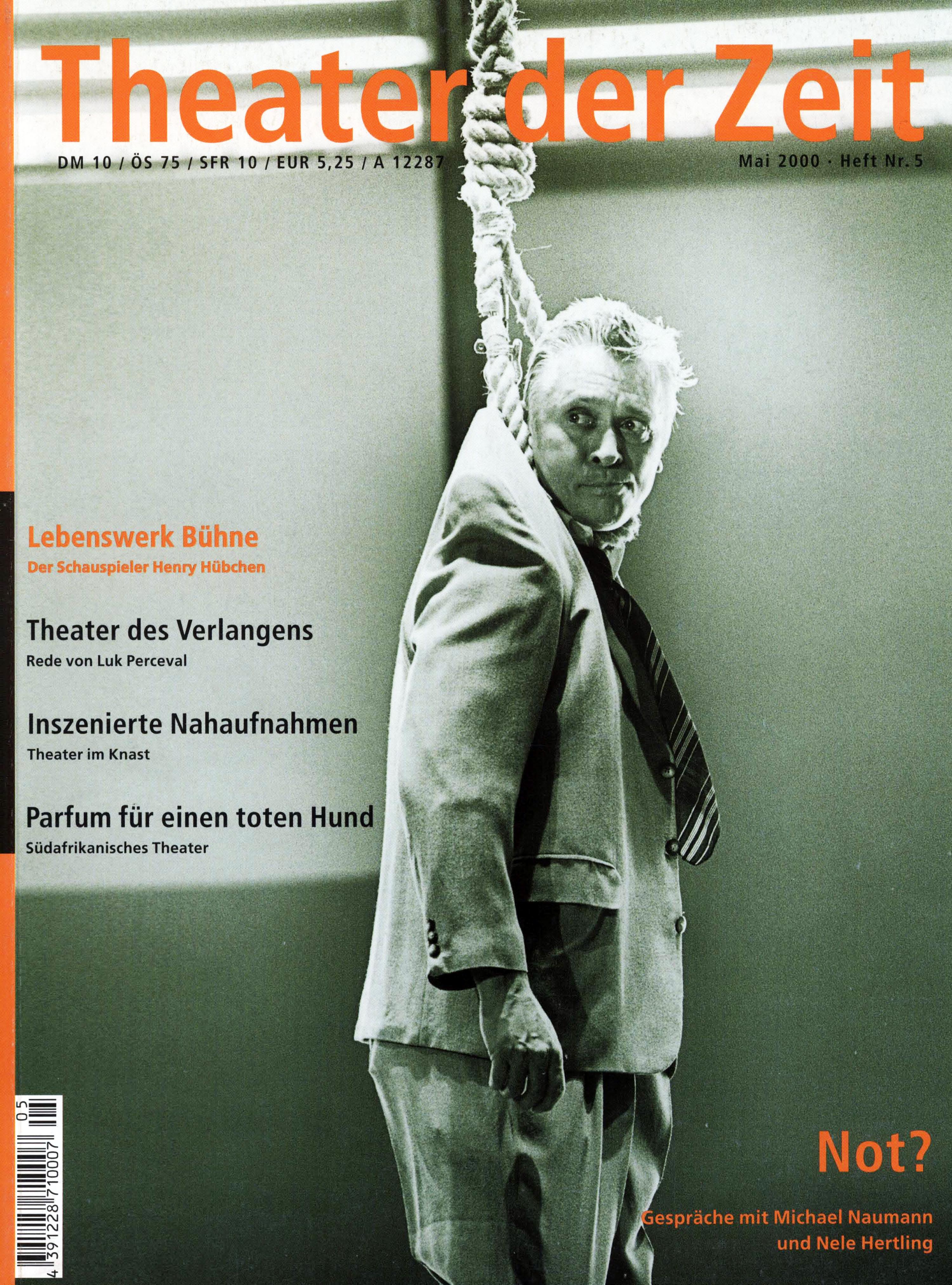 Theater der Zeit Heft 05/2000
