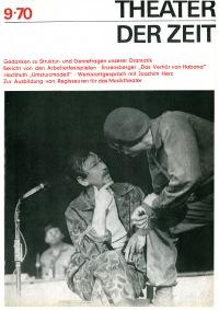 Theater der Zeit Heft 09/1970