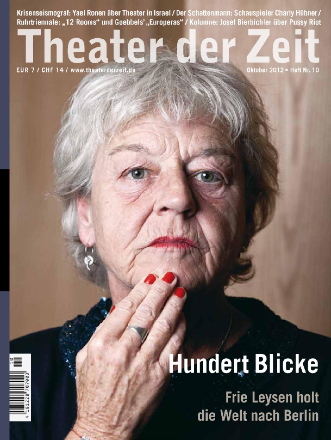 Theater der Zeit Heft 10/2012