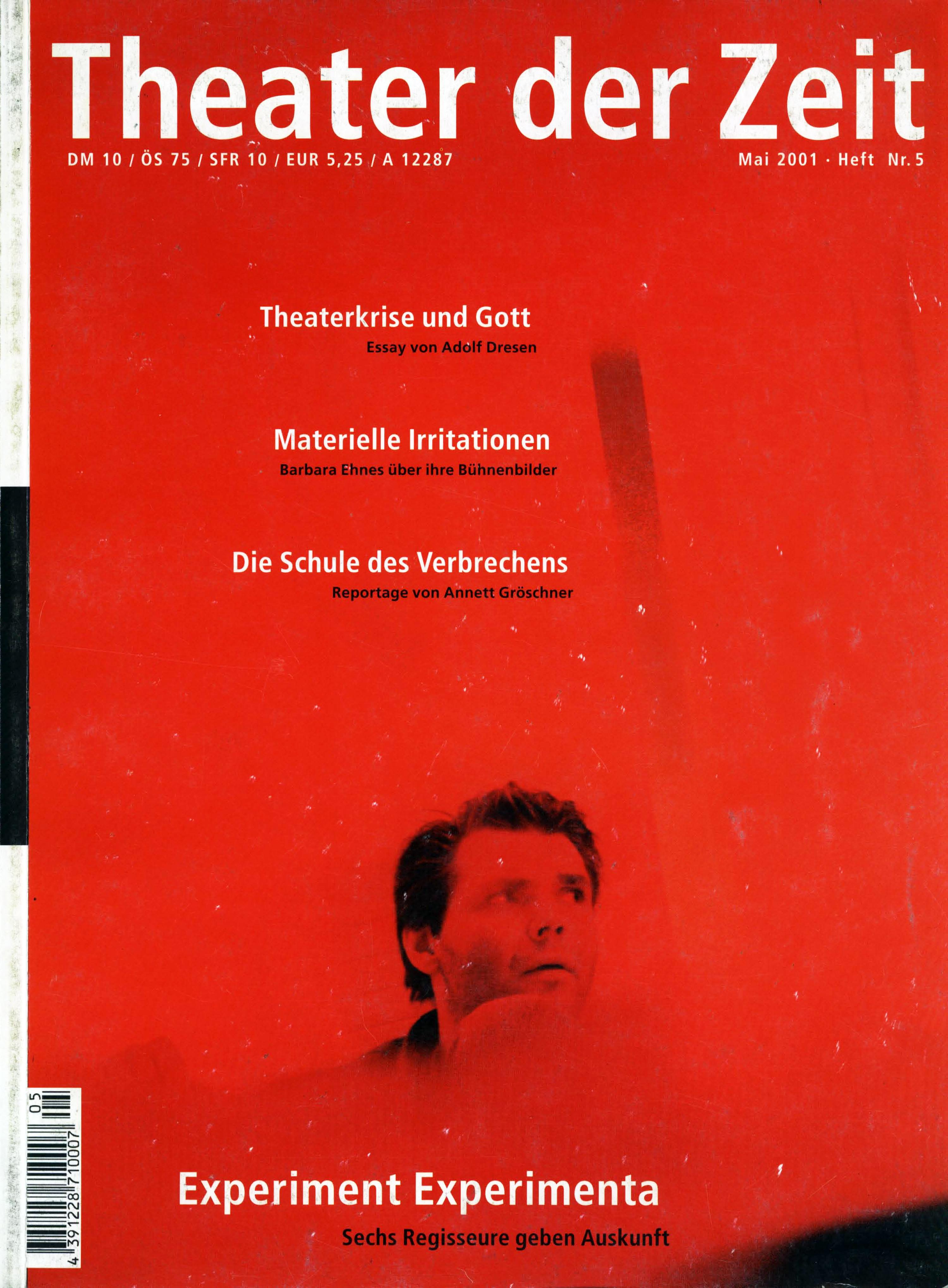 Theater der Zeit Heft 05/2001