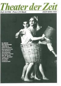 Theater der Zeit Heft 10/1986